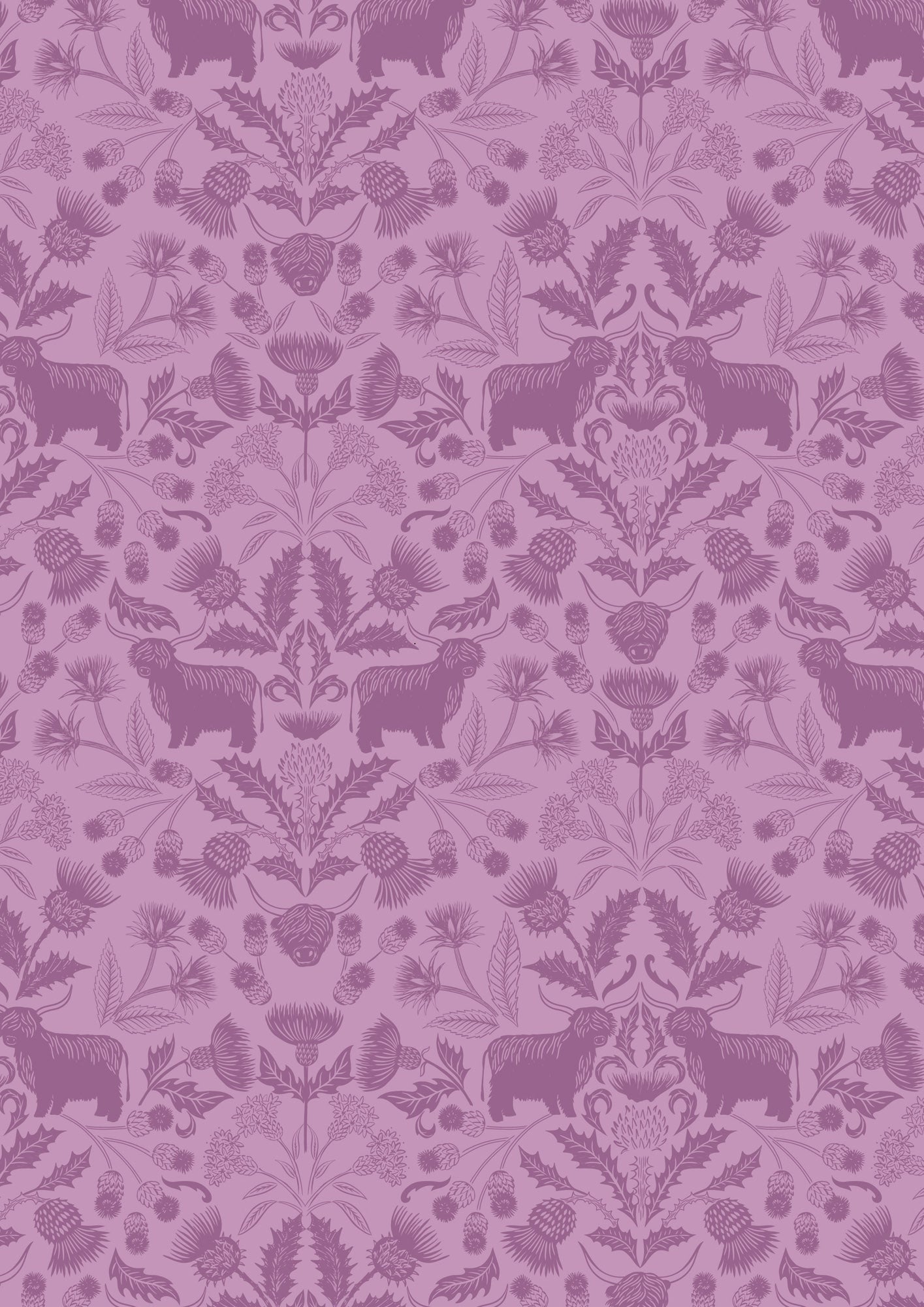 Highlands on warm heather  Lewis and Irene Fabrics