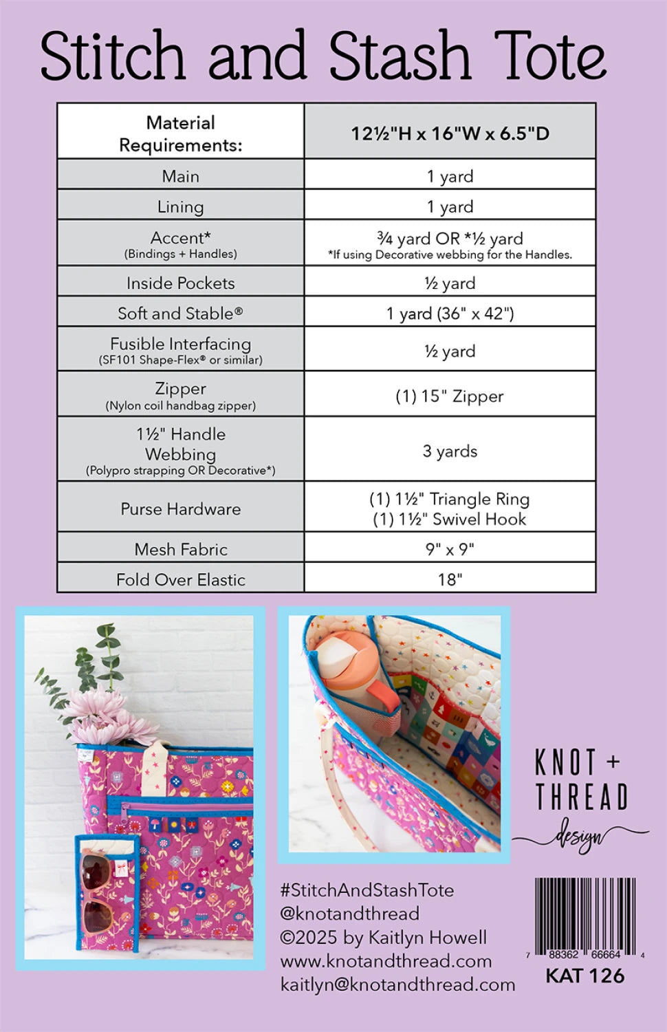 Stitch and Stash Tote