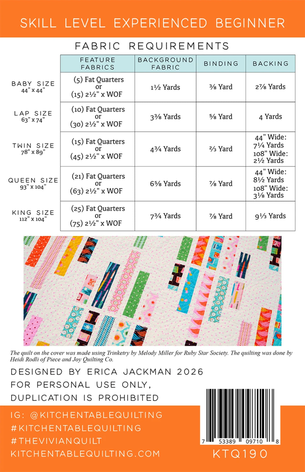 The Vivian Quilt Pattern