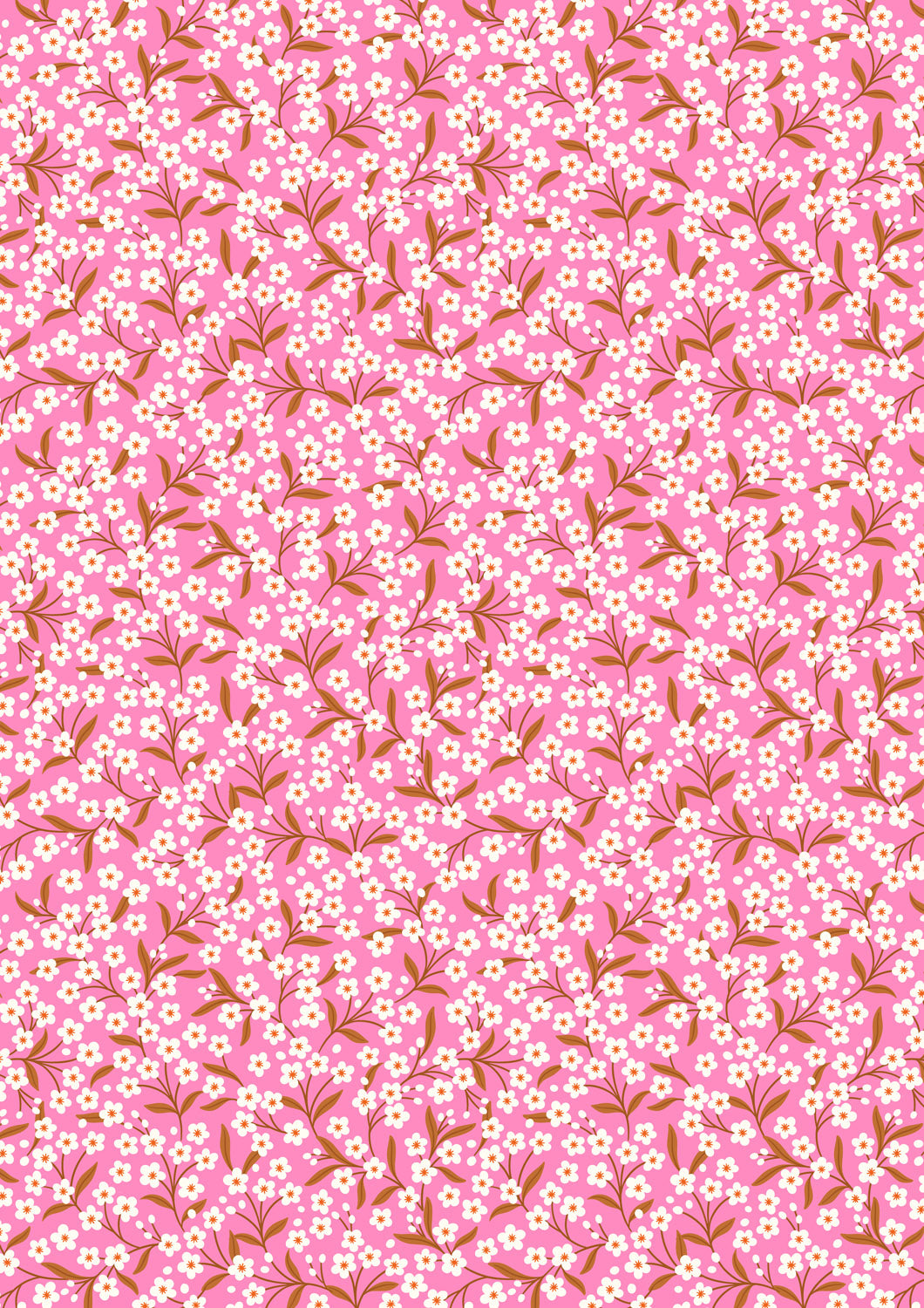 Boho Blooms - Bright Pink Flower Sprigs