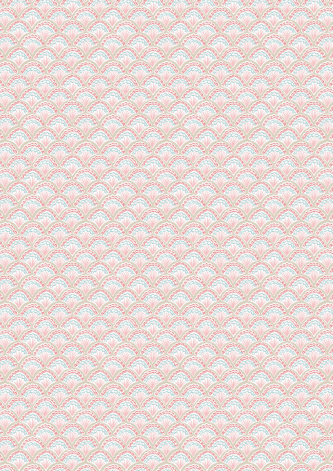 Seas The Day - Fancy Shells Linen and Pink