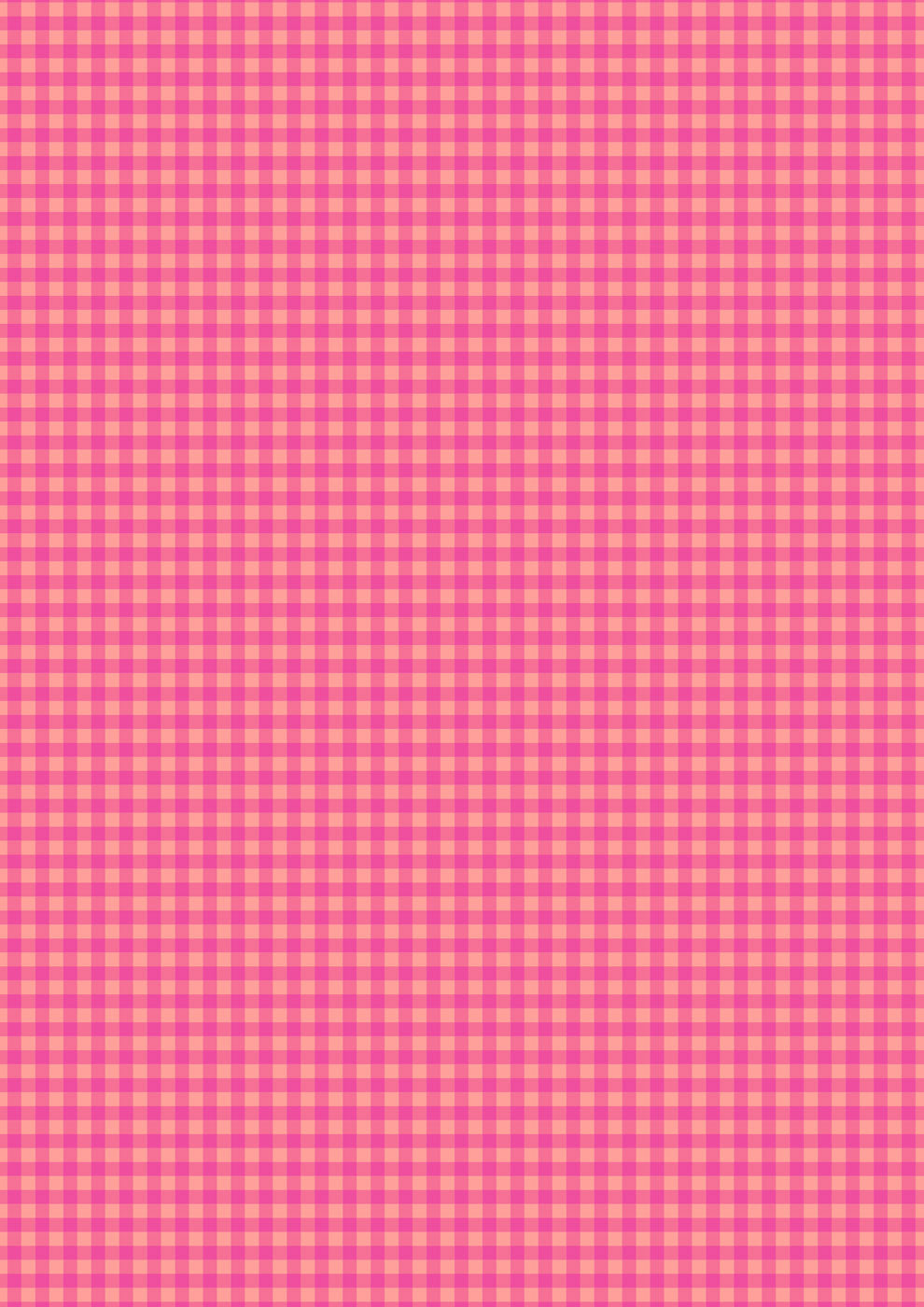 Patchwork Joy - Pink and Peach Mini Gingham