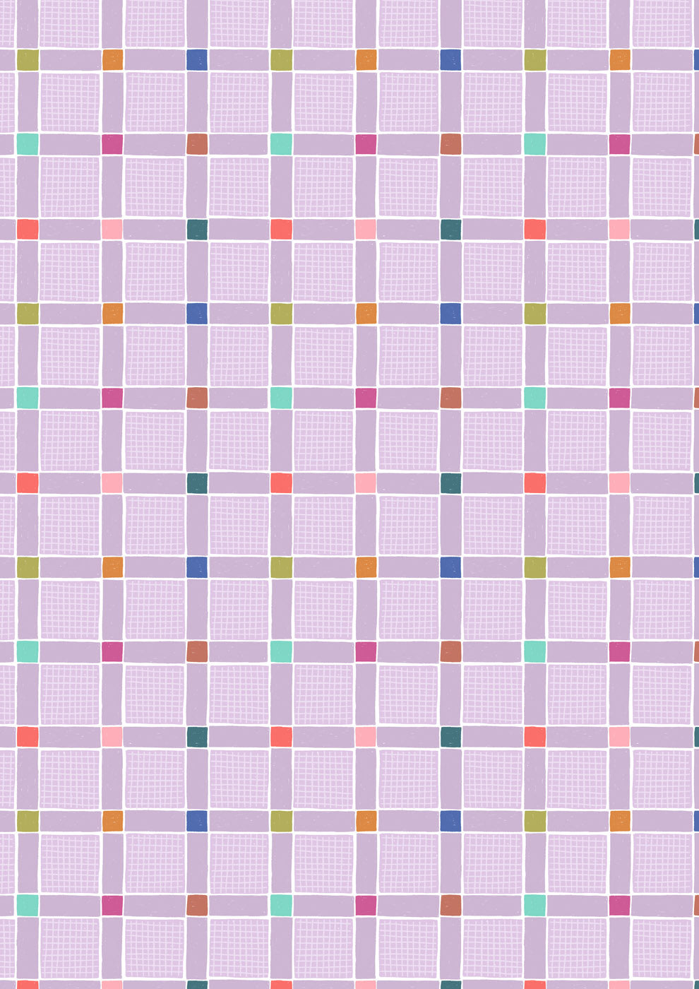 Patchwork Joy - Lovely Check Lilac