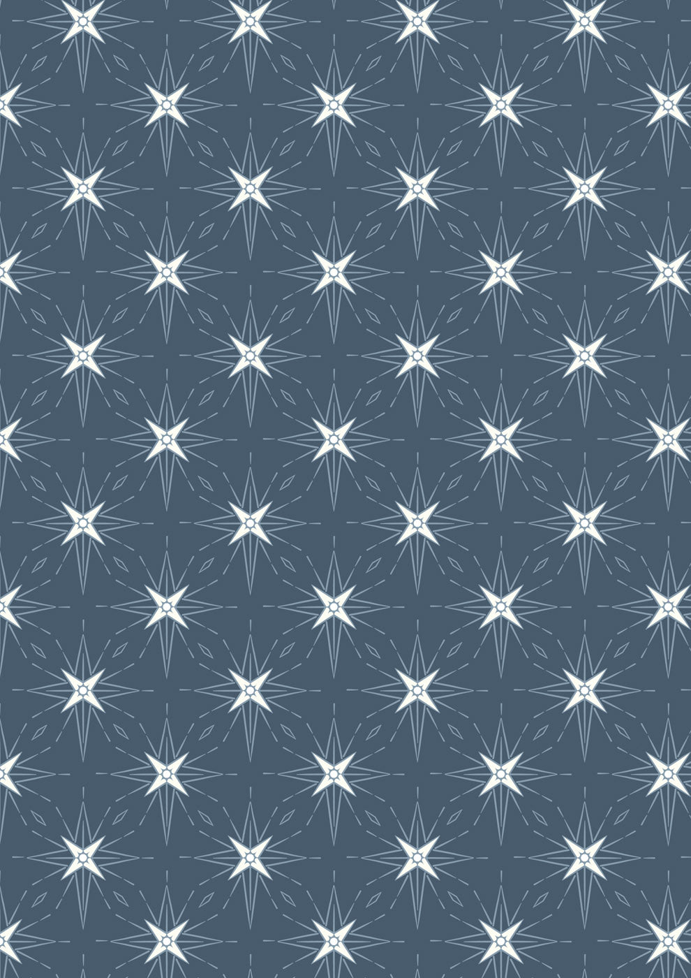 Where The Sky Dances - North Star On Dark Blue (With Pearl)