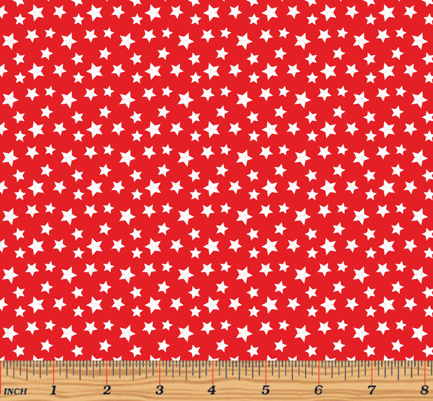 Patriotic Stars Red