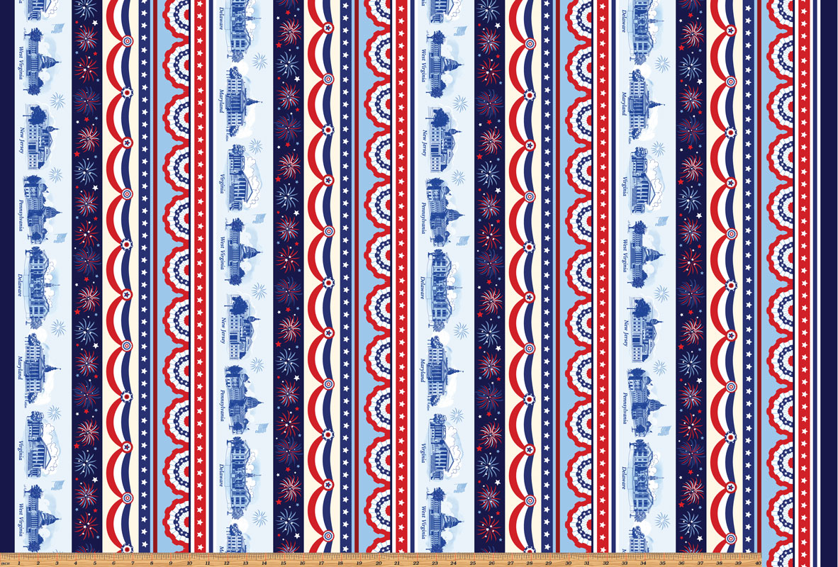 Patriotic Multi Stripe
