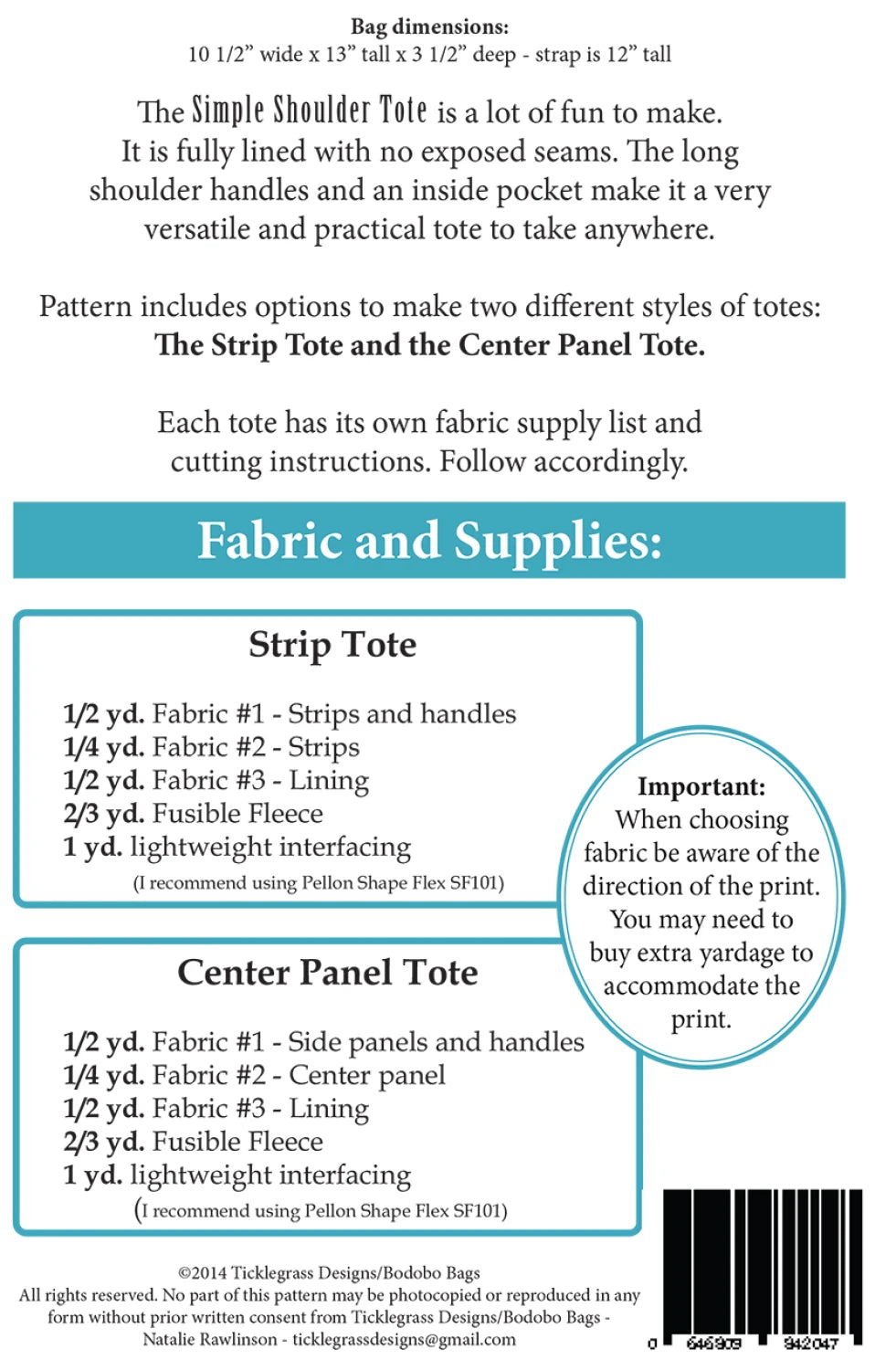 Simple Shoulder Tote