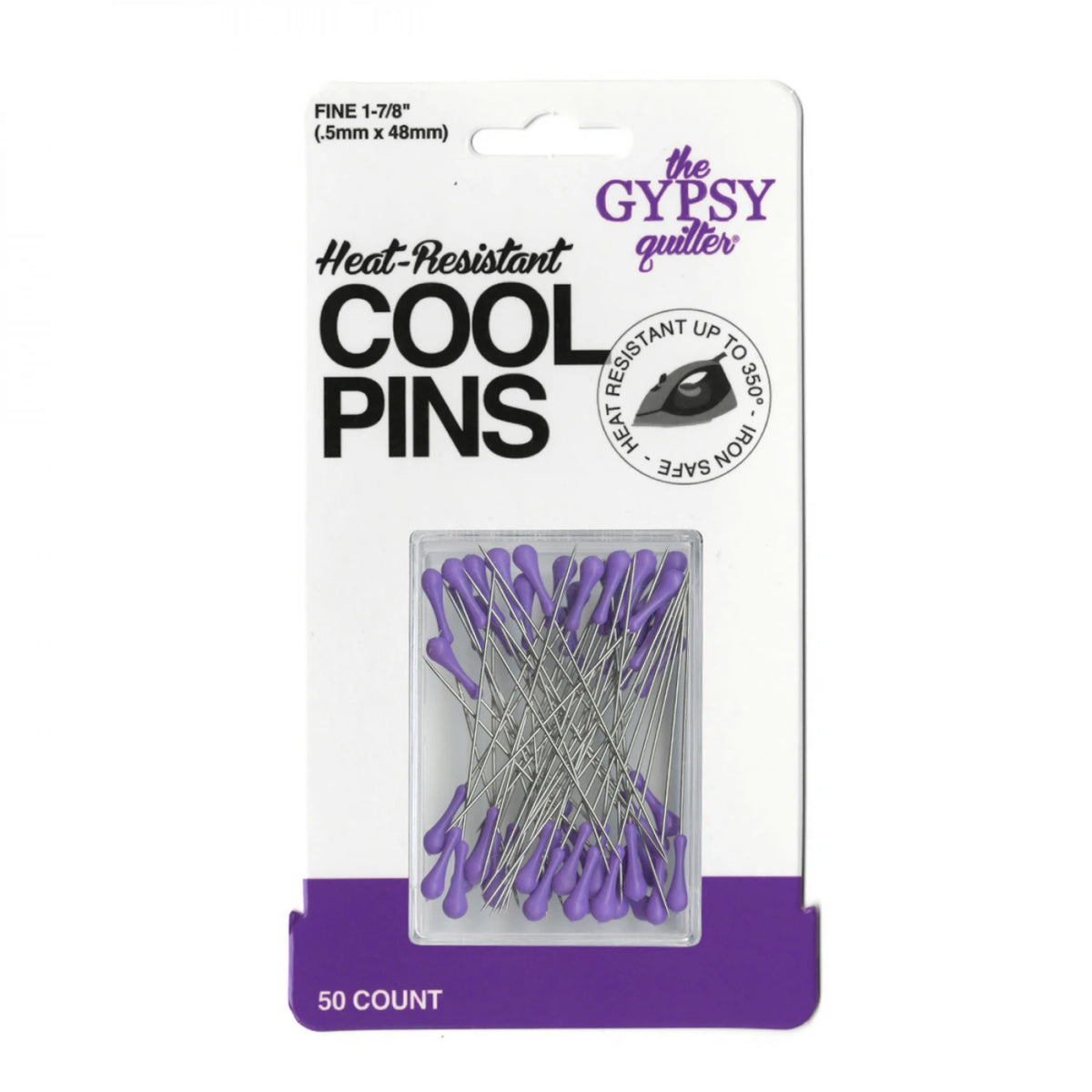 The Gypsy Quilter Cool Pins Grape 50pc