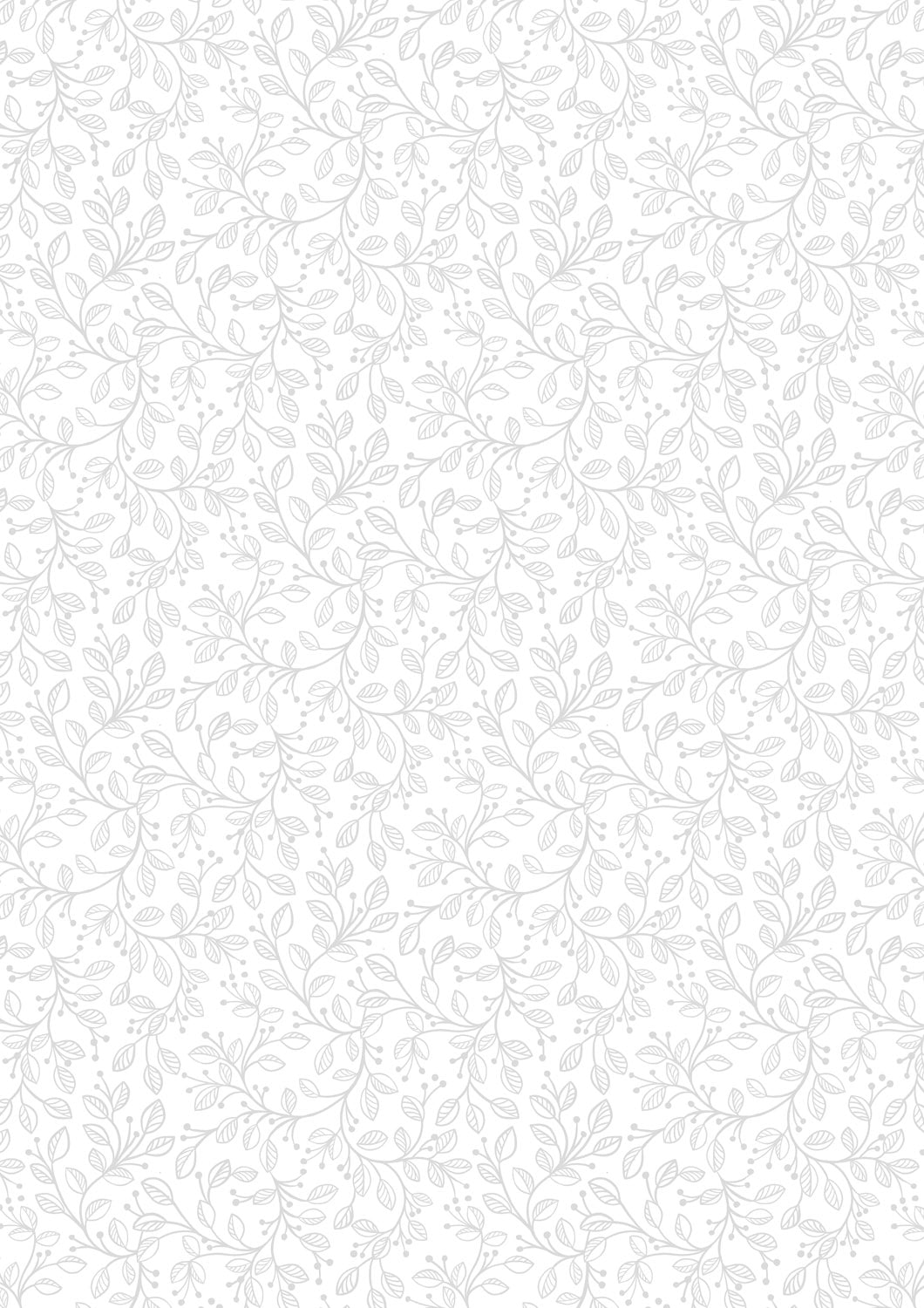 Tiny Tonals - White On White Forest Vines