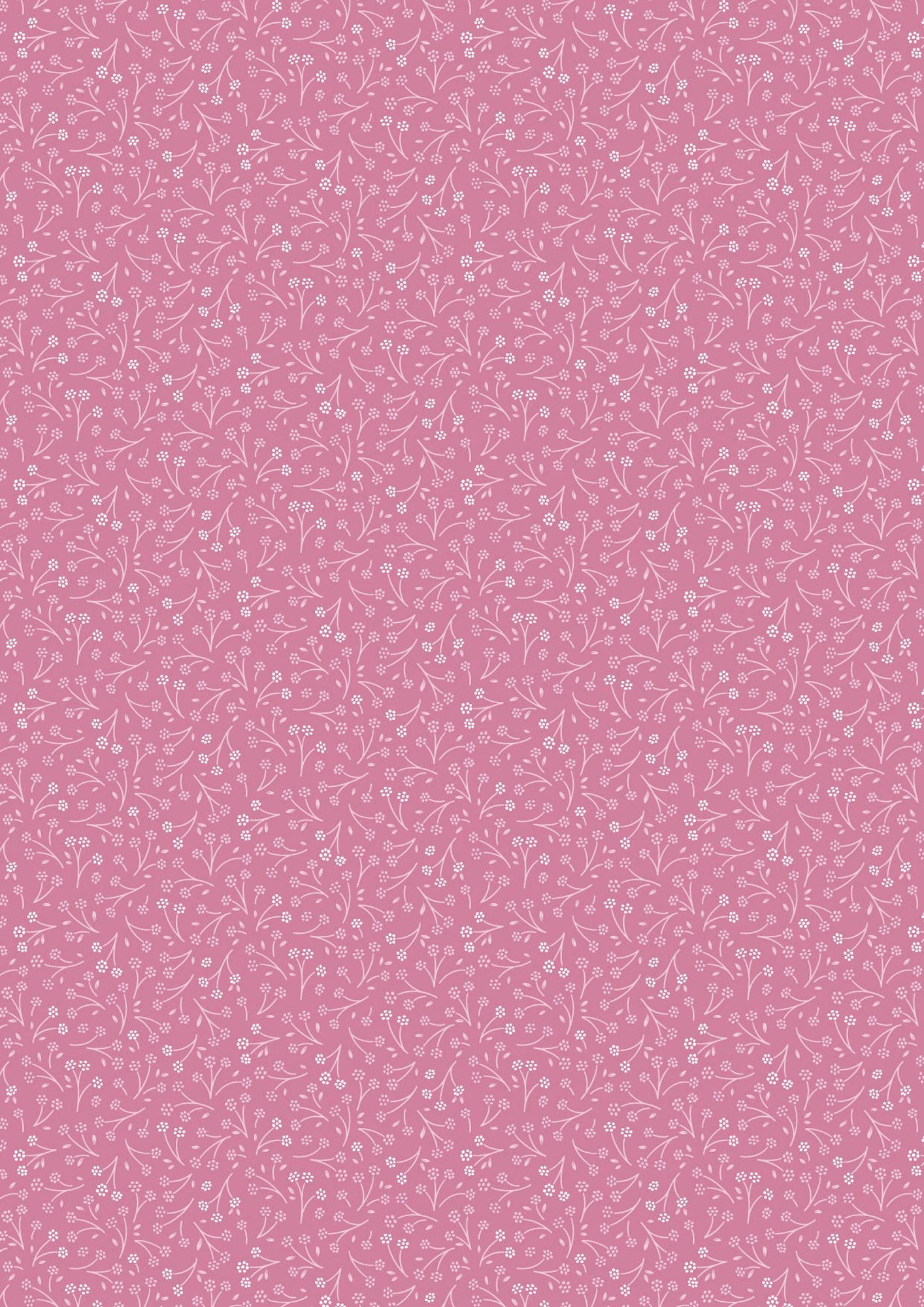The Pressed Flowers Collection - Pressed Posy Cerise by Cassandra Connolly with Lewis and Irene Fabrics