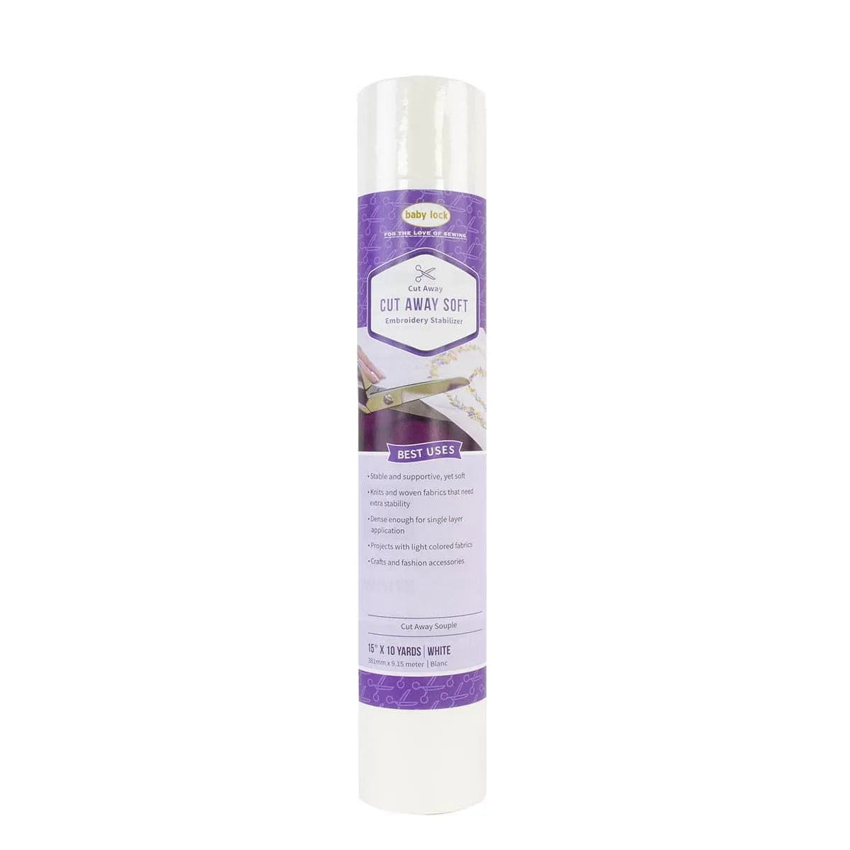 Baby Lock Cut-Away Soft 2.0 oz. 15in x 10 Yd. Stabilizer