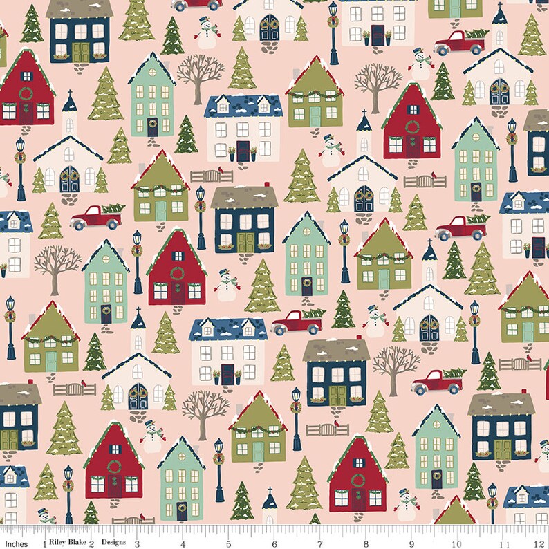 Christmas Village Blush