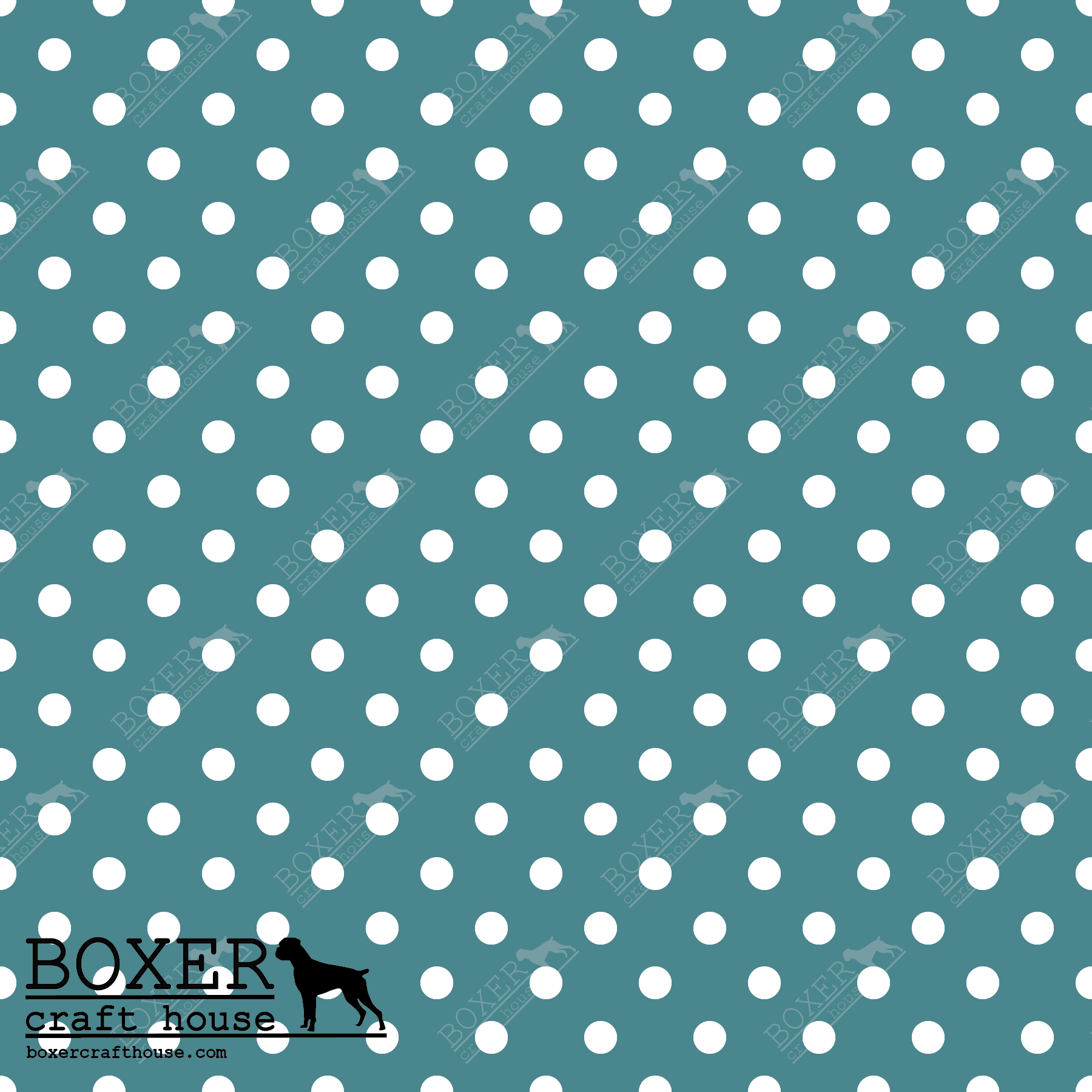 HTV Patterns - Dots - Teal 3/16 – Boxer Craft House