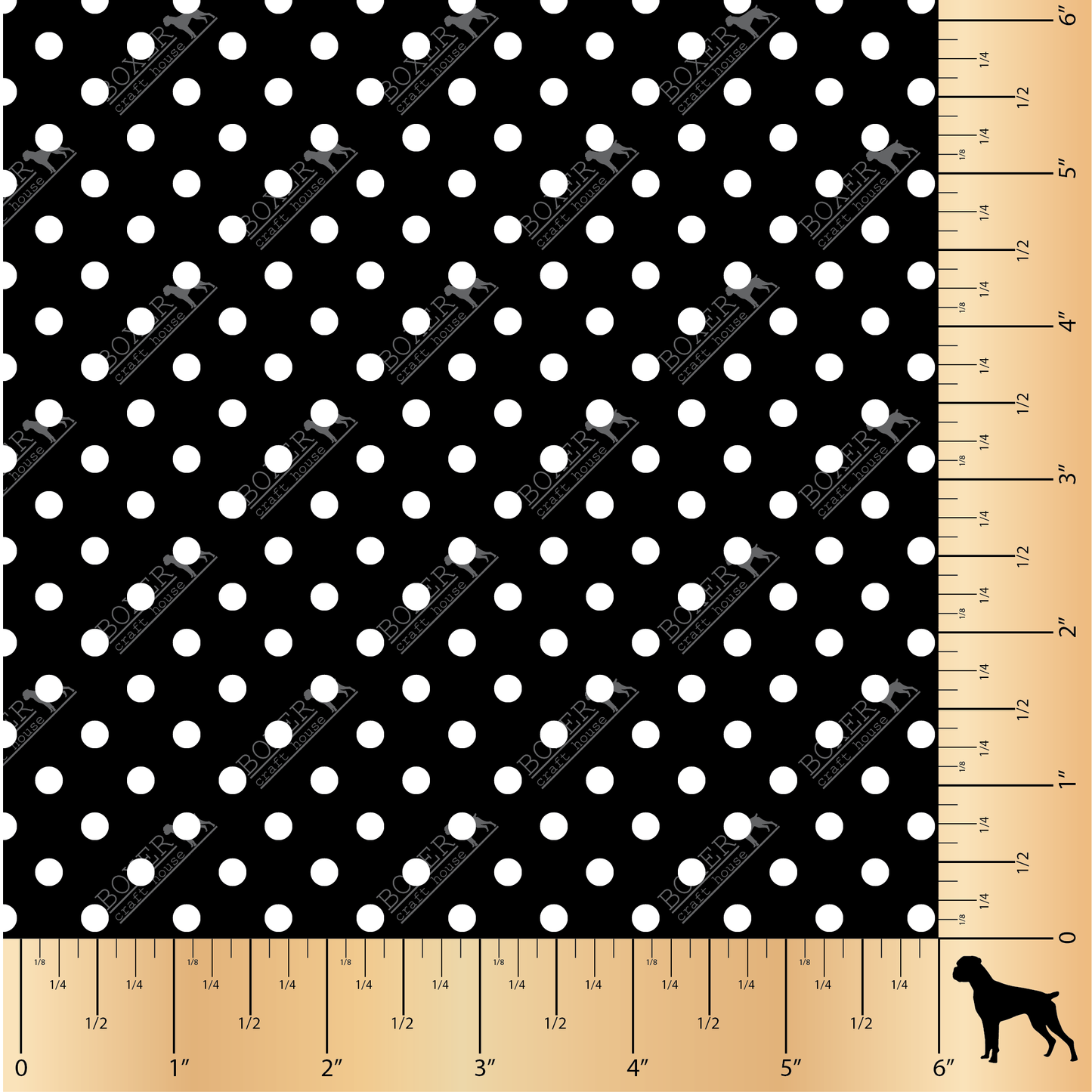 Dots 3/16" - Black