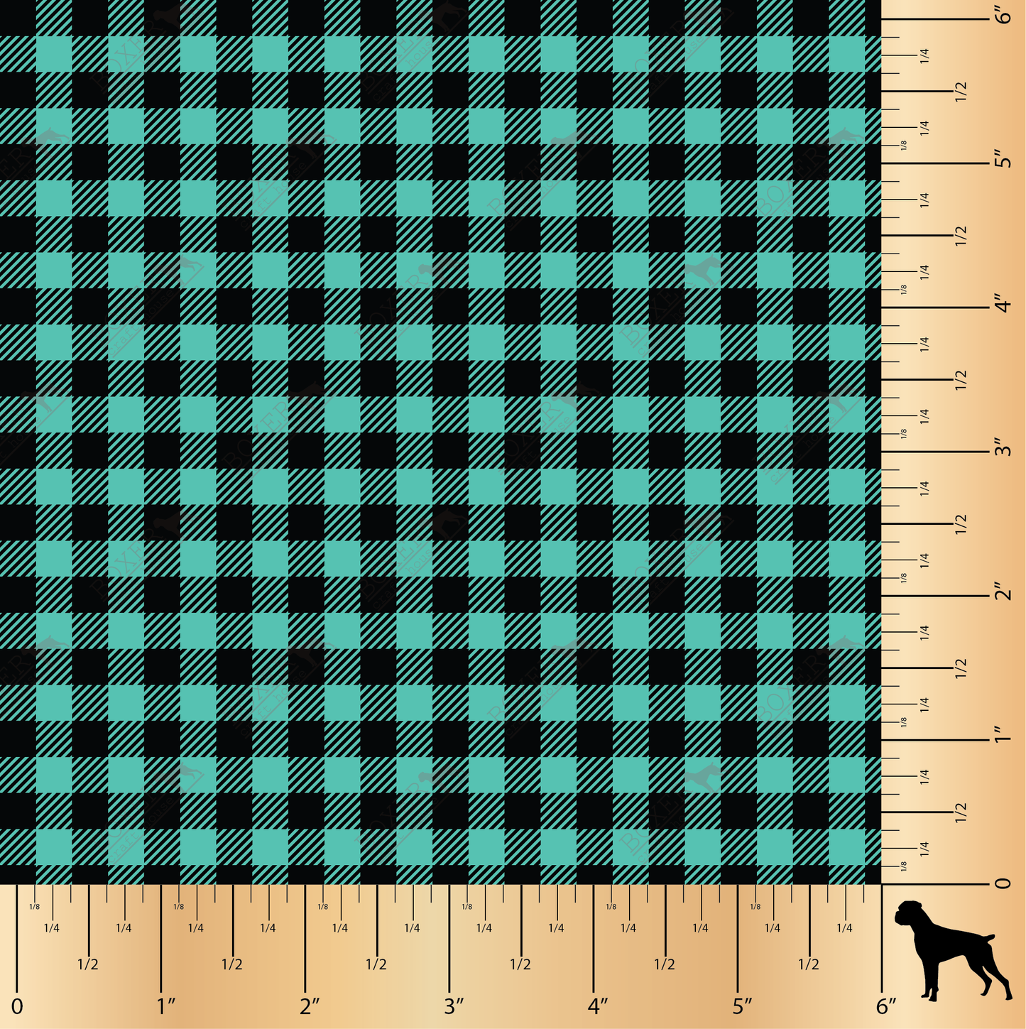 Mint - Buffalo Plaid Diagonal 1/4"