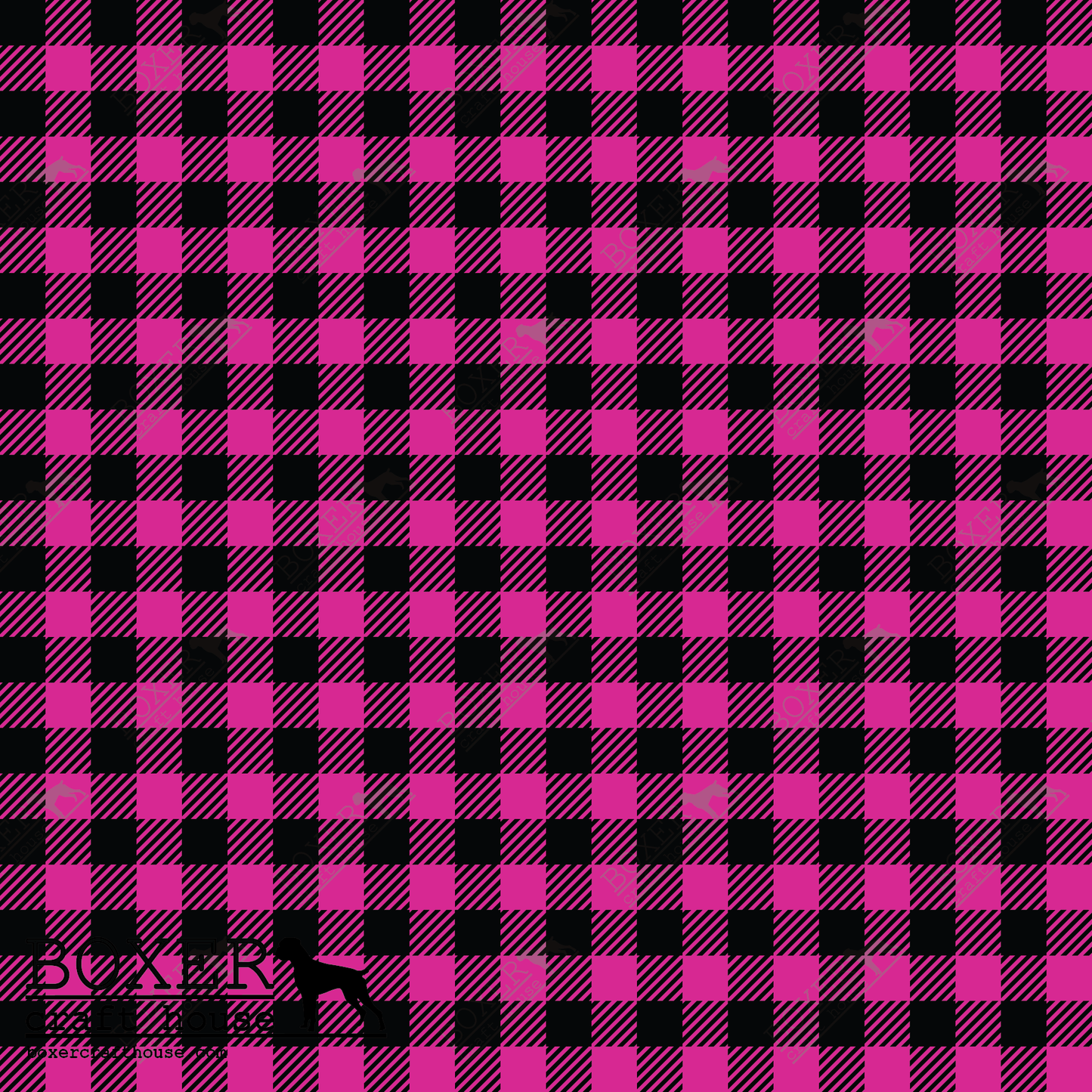 Pink - Buffalo Plaid Diagonal 1/4"