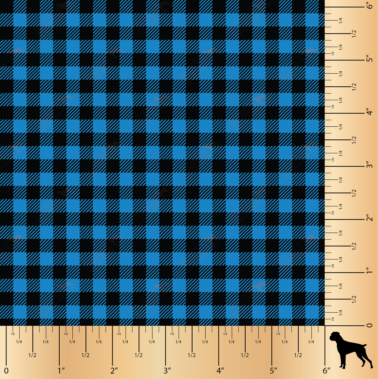 HTV Patterns - Blue - Buffalo Plaid Diagonal