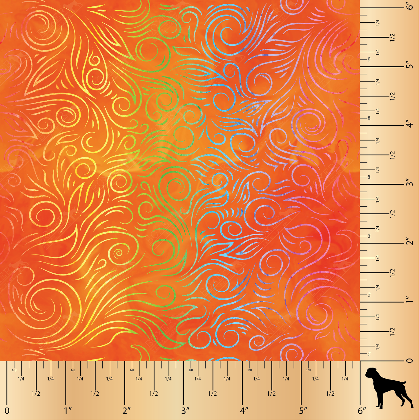 PSV Patterns - Fire Orange - Leaves
