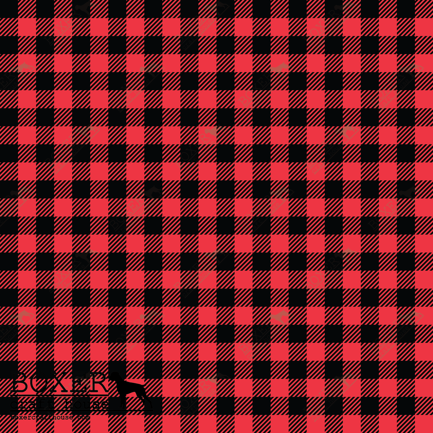 Red - Buffalo Plaid Diagonal 1/4"