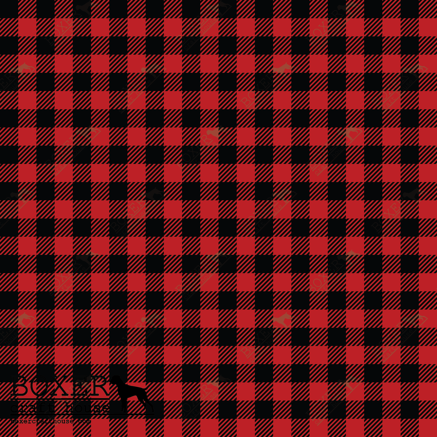 Candy Apple Red - Buffalo Plaid Diagonal 1/4"