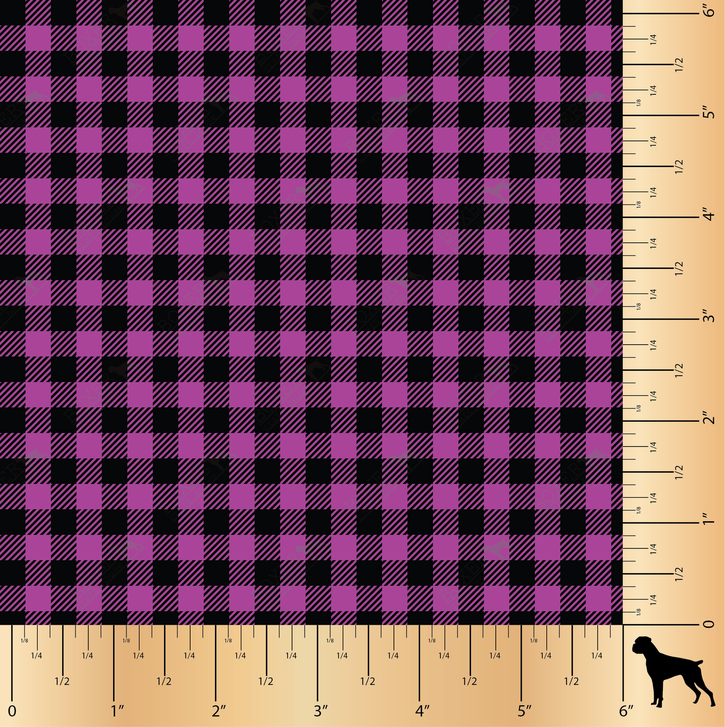 Purple - Buffalo Plaid Diagonal 1/4"