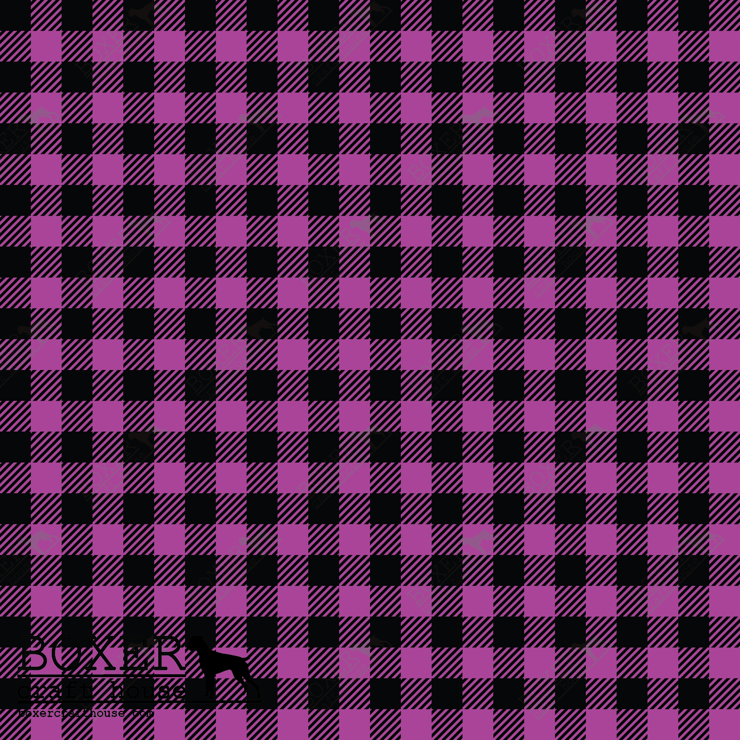 Purple - Buffalo Plaid Diagonal 1/4"
