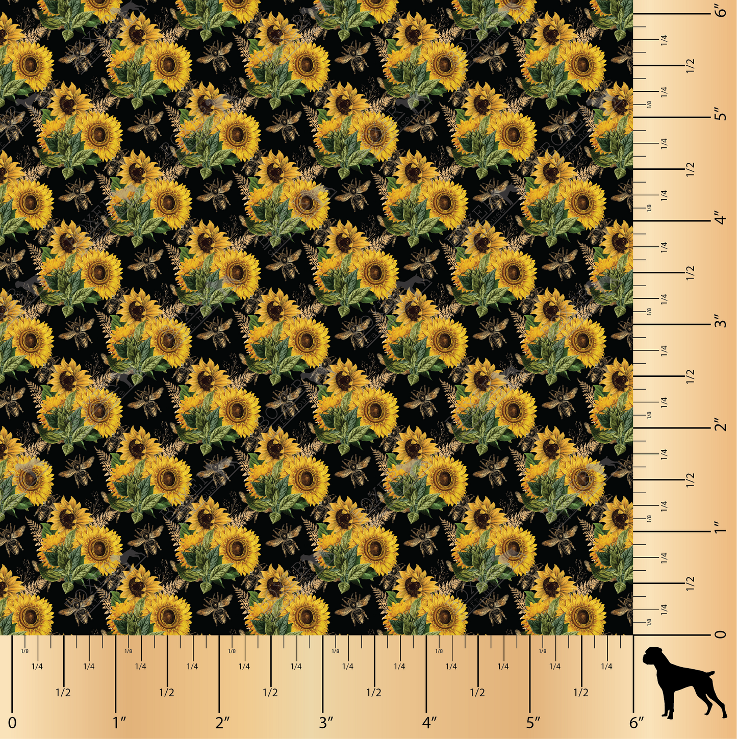 Sunflower Bees Black