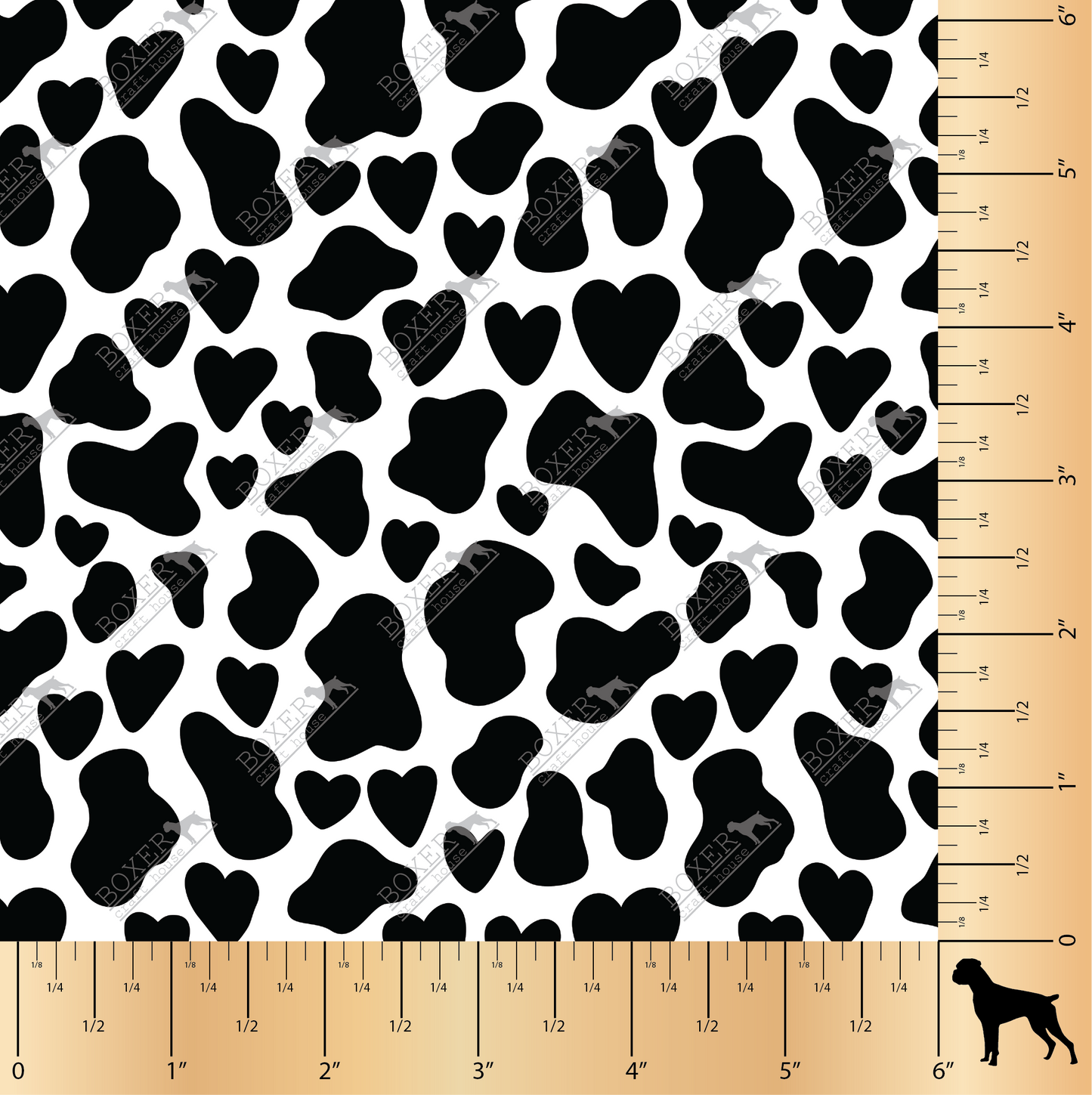 Cow Patterns Heart