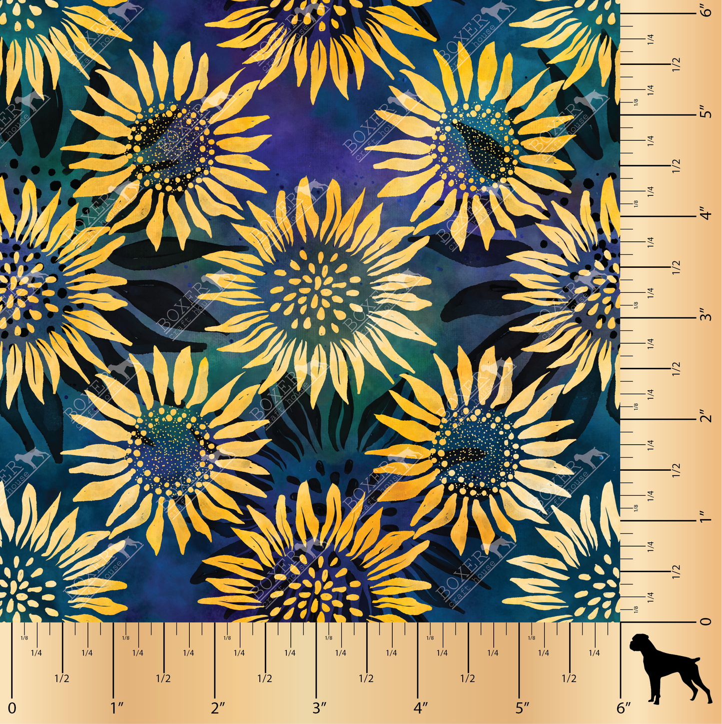 Sunflower Batik - Blue