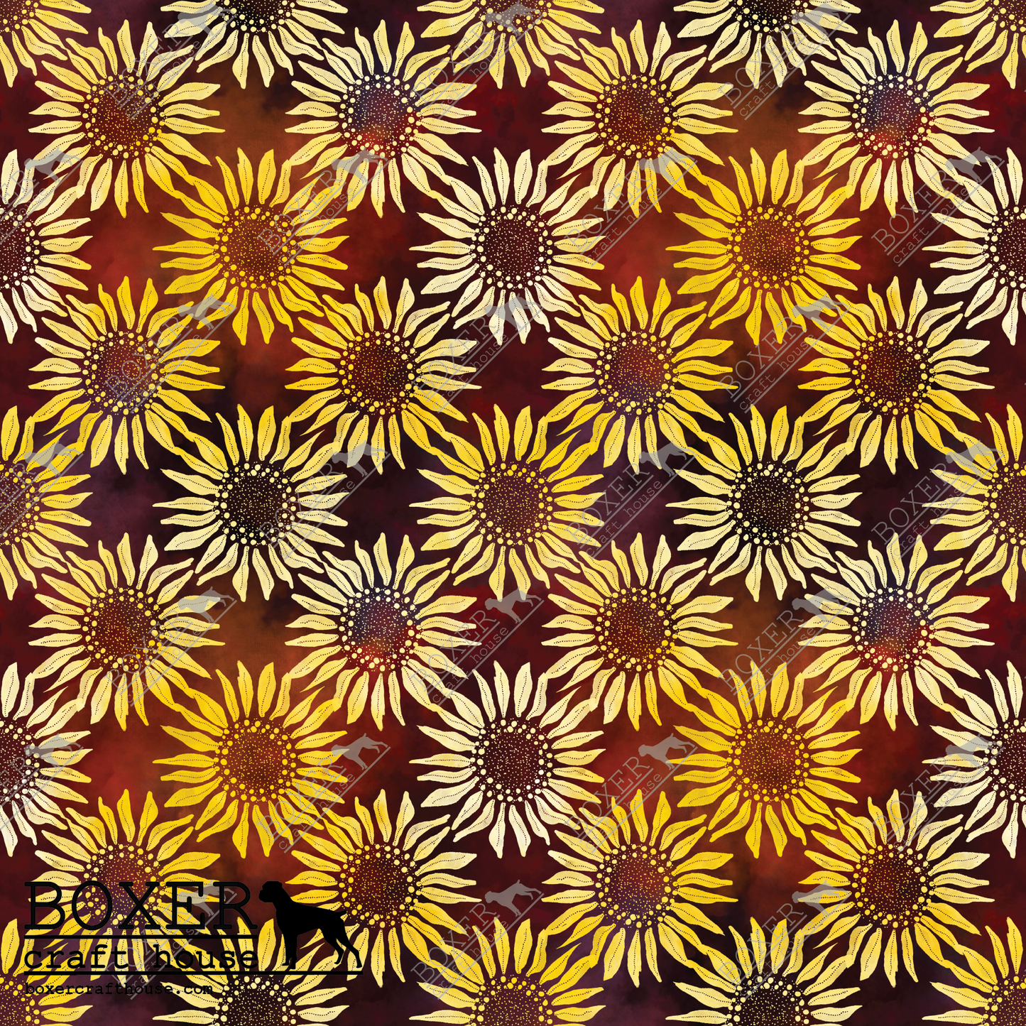 Sunflower Batik - Red SM