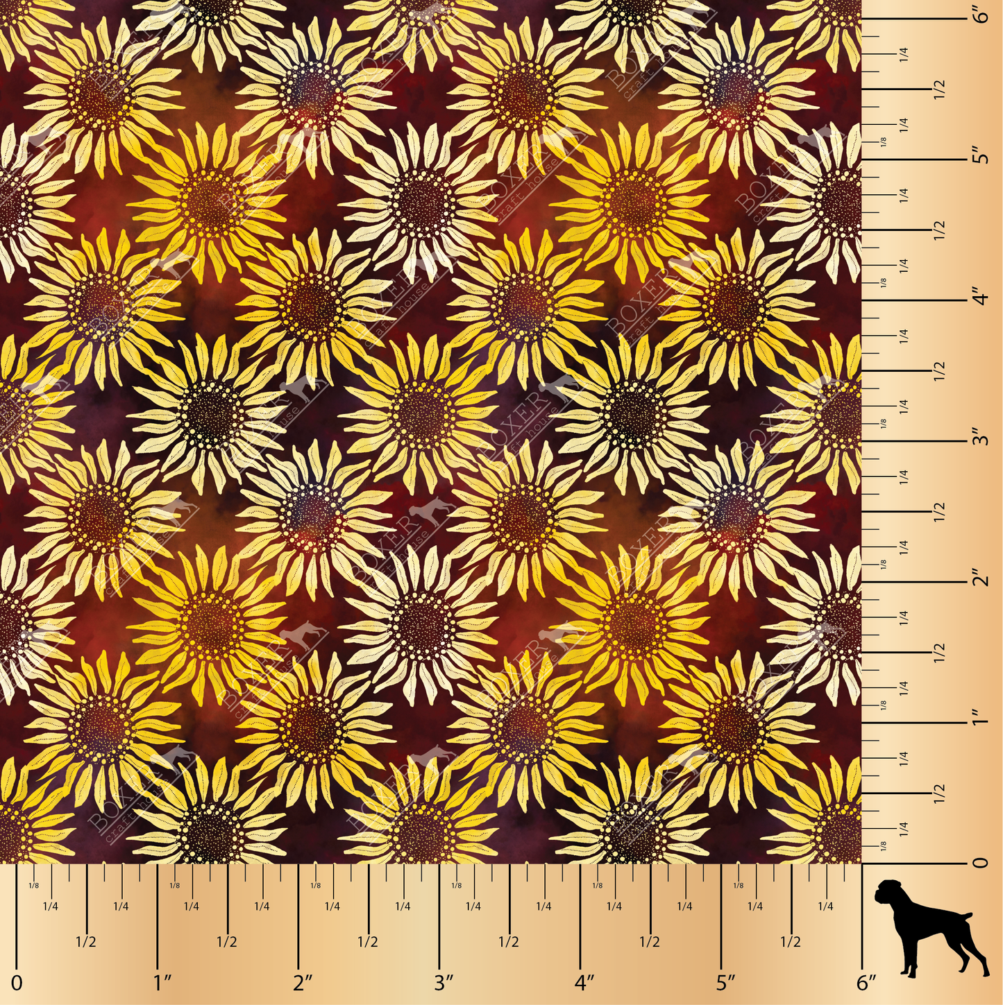 Sunflower Batik - Red SM