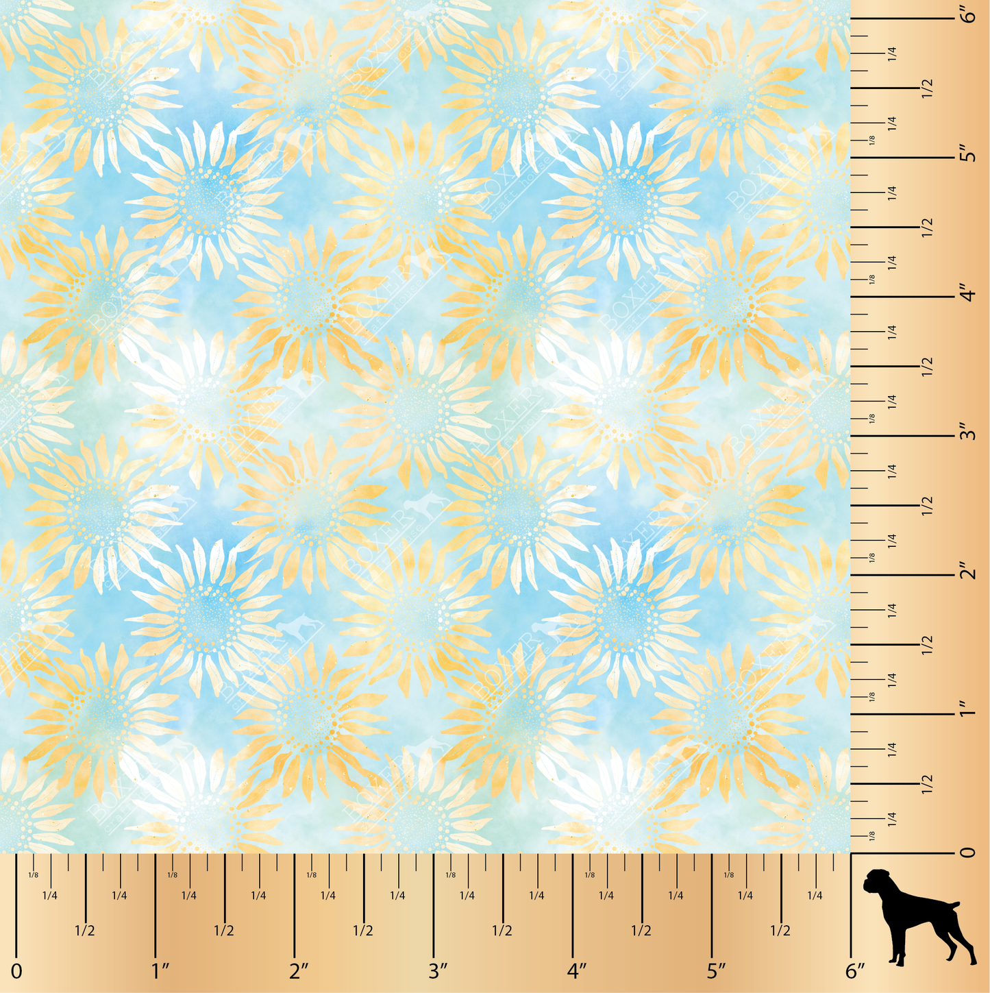 Sunflower Batik - Light Blue SM