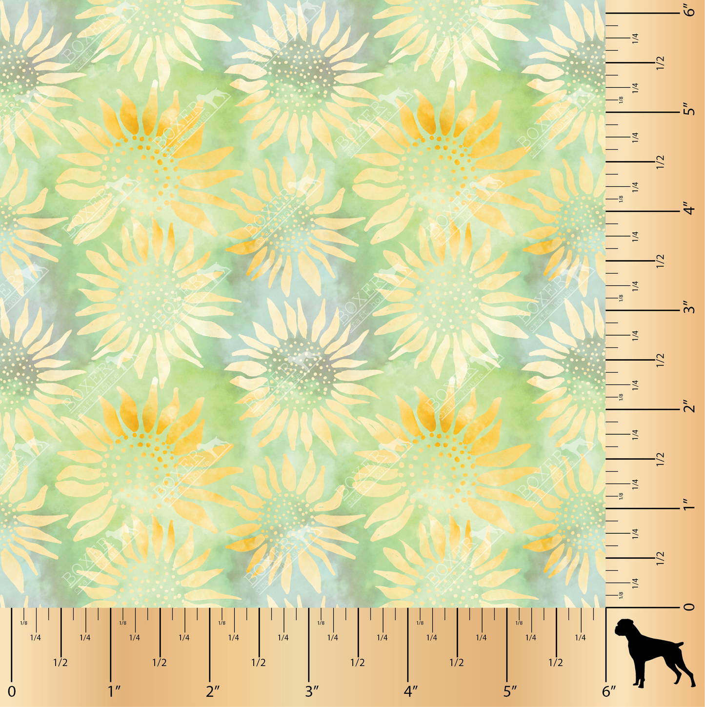 Sunflower Batik - Green SM