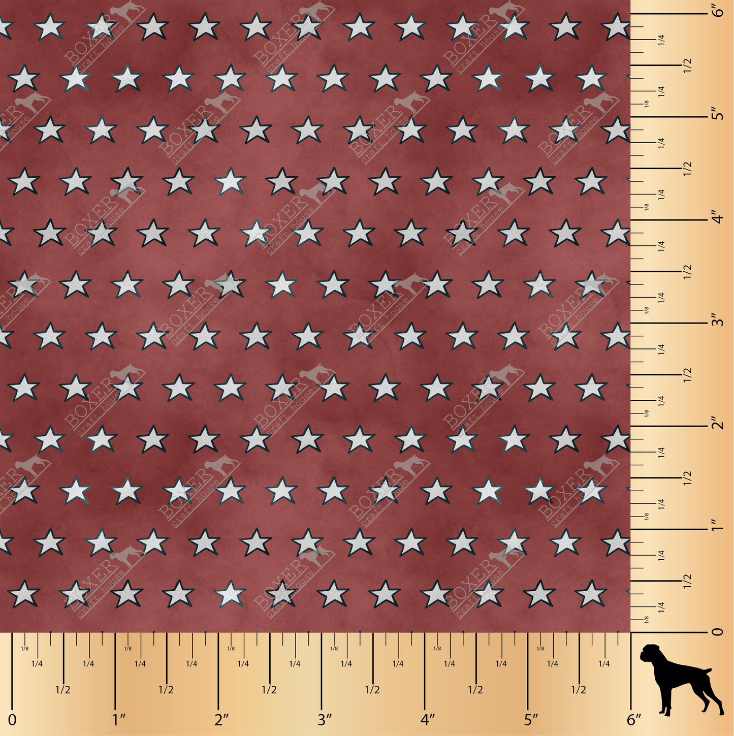 Patriotic Stars Red