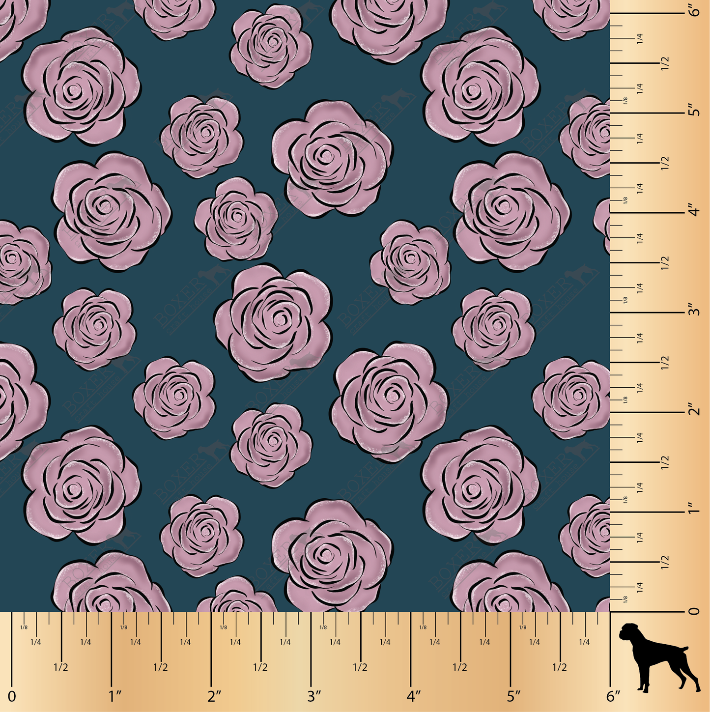 Makeup Bag Roses Pink