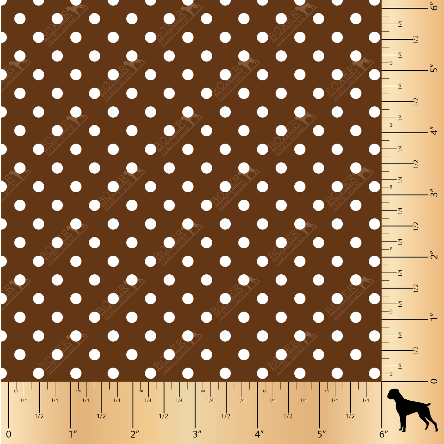 Dots 3/16" - Brown