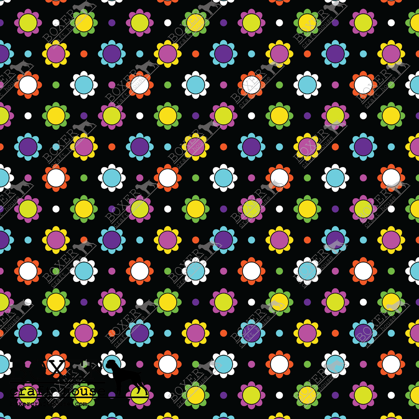 Paisley Flowers Rainbow Flowers LG