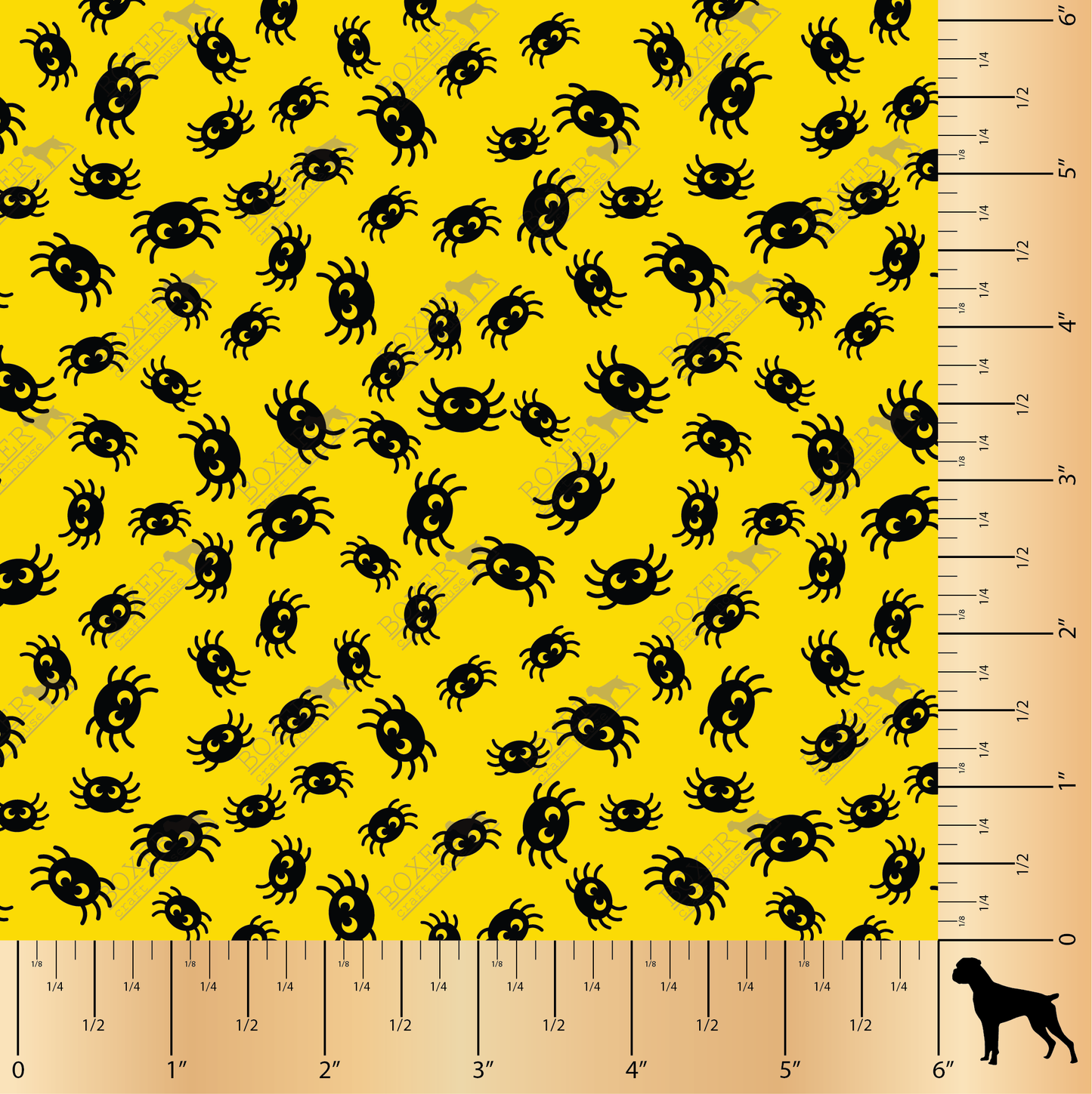 Bats and Spiders - Spiders Bright Yellow