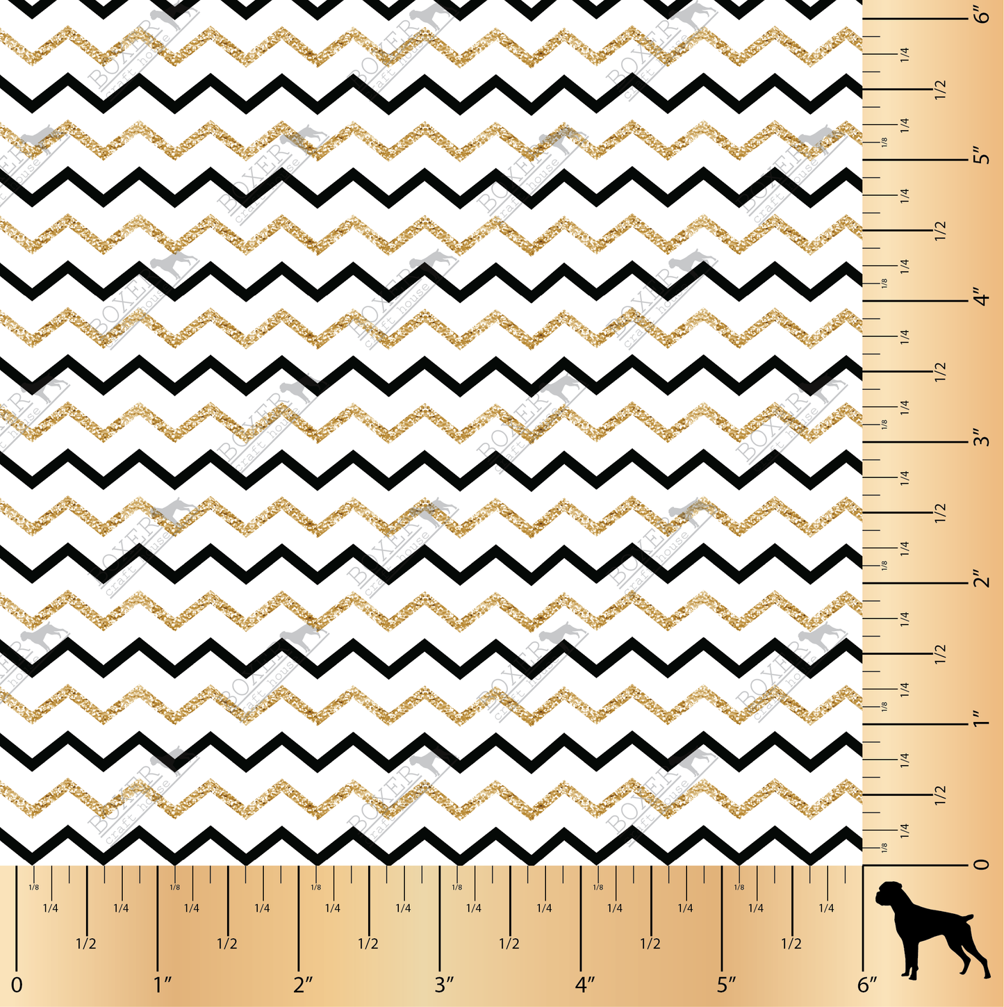 Flamingos - Chevron Black