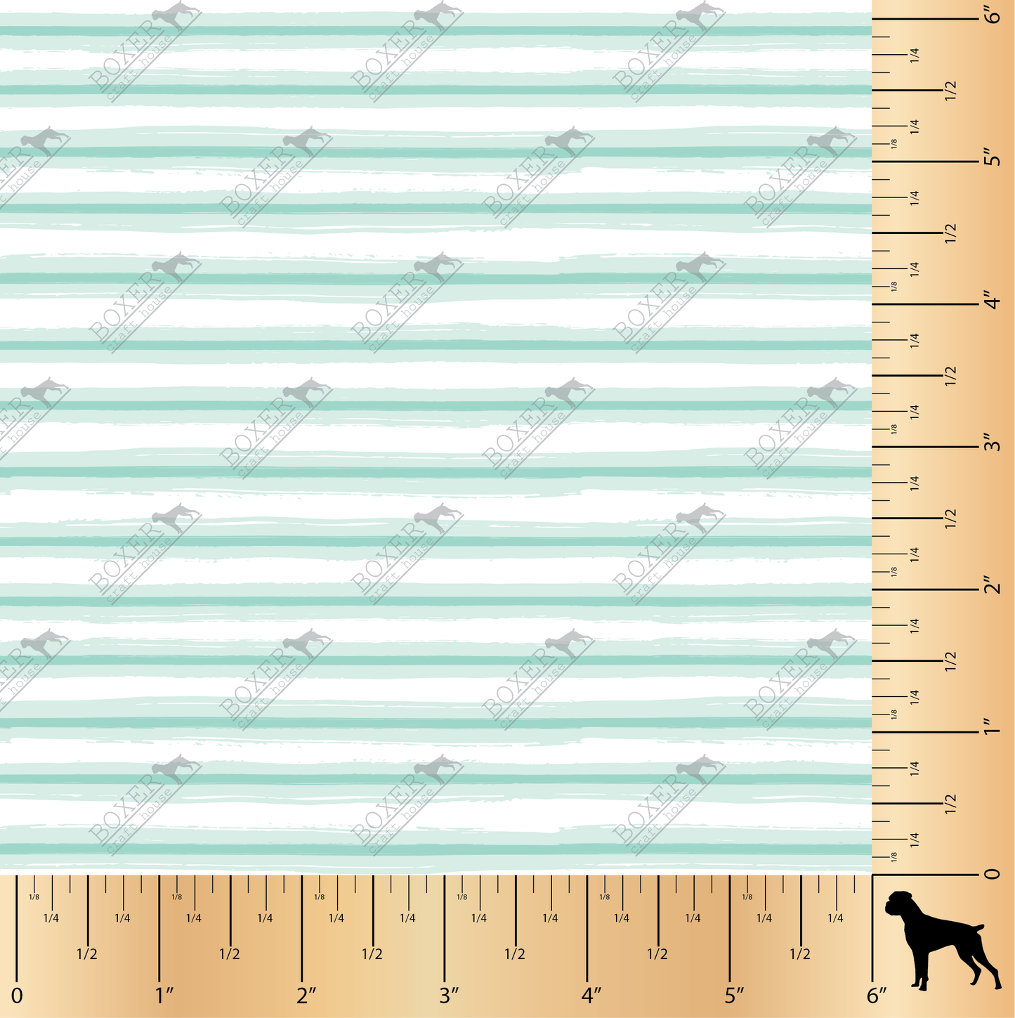 Flamingos - Aqua Stripe