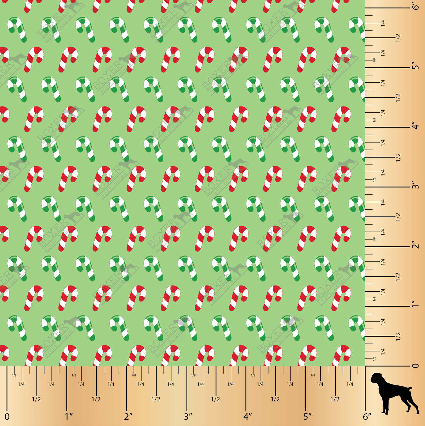 Christmas Cupcakes - Candy Canes Green