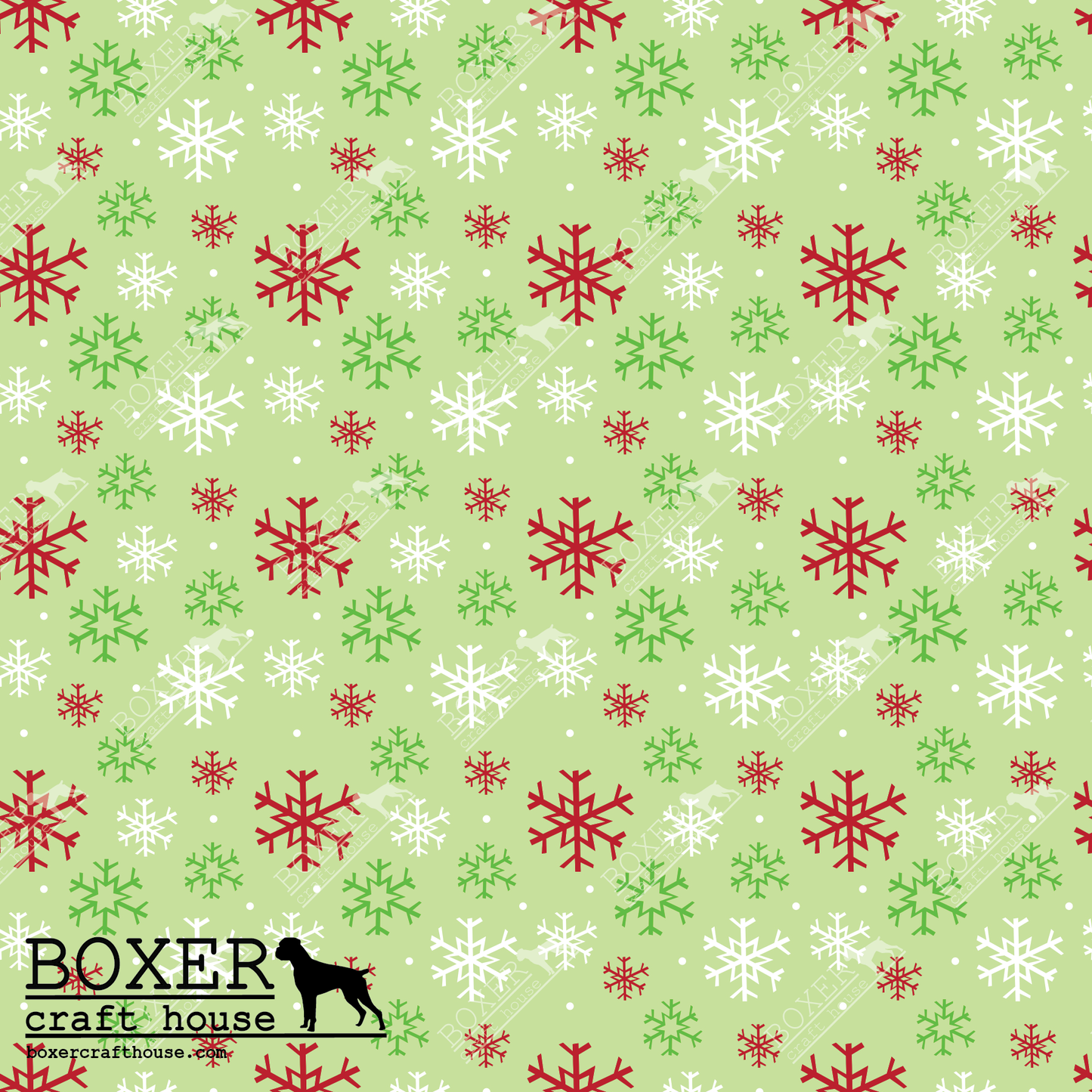 North Pole Pals - Snowflakes Green