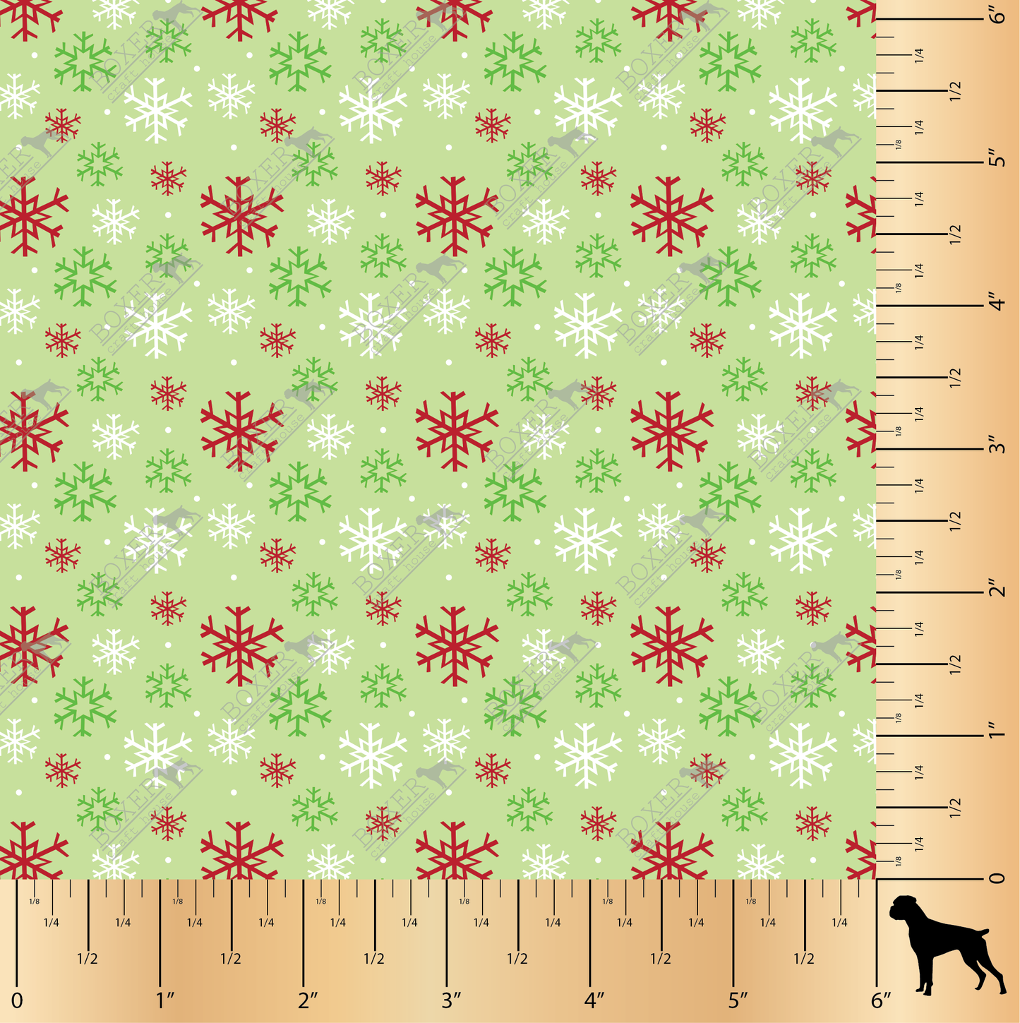 North Pole Pals - Snowflakes Green