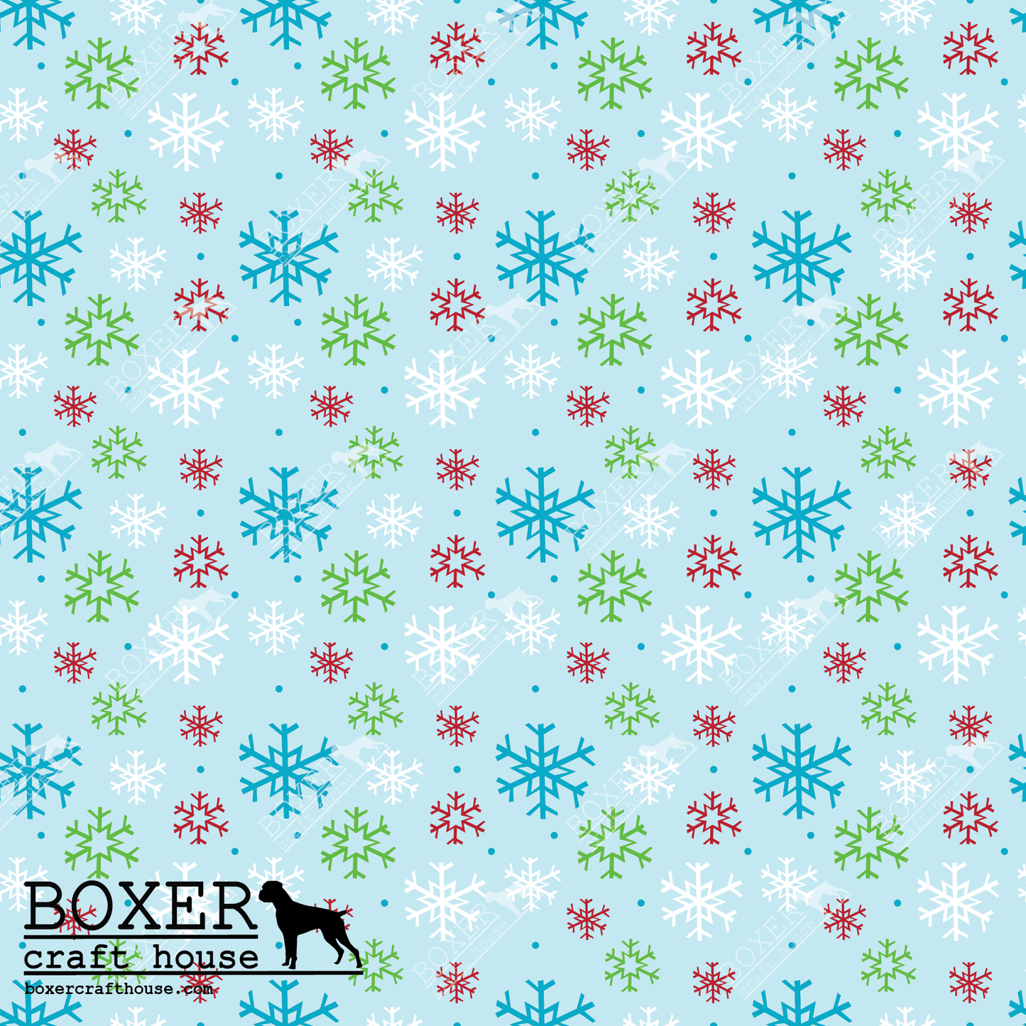 North Pole Pals - Snowflakes Blue
