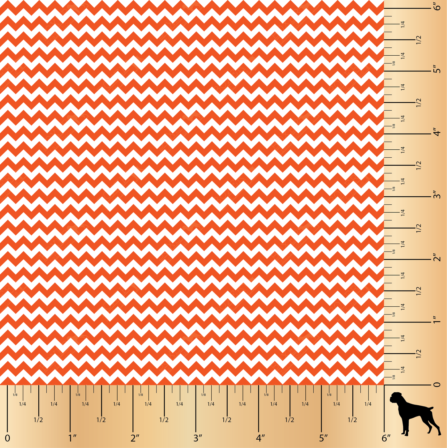 Chevron .25" - Orange