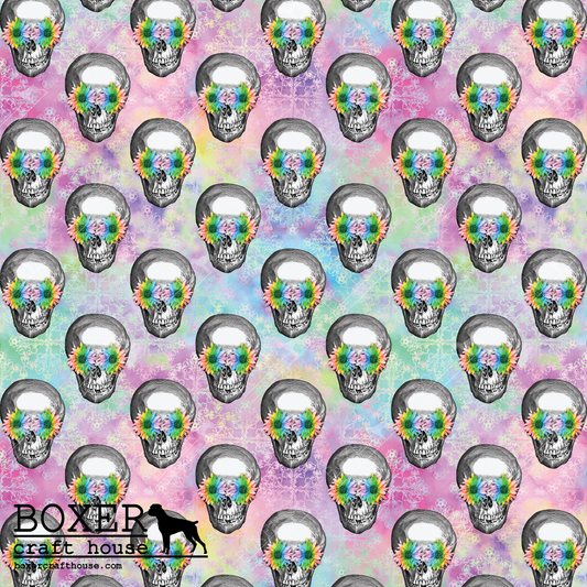 Colorful Skulls - Pattern One