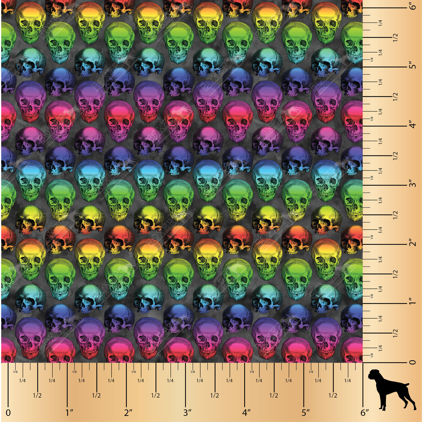 Colorful Skulls Faux Leather, Embroidery Vinyl, Sewing Faux Leather, Rainbow Skulls, Bag Making Supplies, Faux Leather For Embroidery, Quality Faux Leather, Embroidery Supplies, Sewing Supplies, Woman Owned Business, Craft Supply Store, USA,