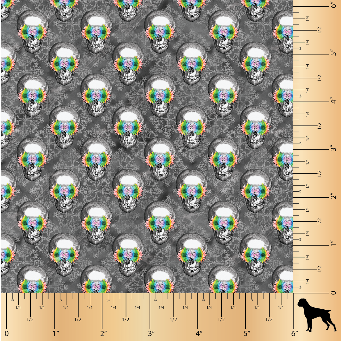 Colorful Skulls Faux Leather, Embroidery Vinyl, Sewing Faux Leather, Rainbow Skulls, Bag Making Supplies, Faux Leather For Embroidery, Quality Faux Leather, Embroidery Supplies, Sewing Supplies, Woman Owned Business, Craft Supply Store, USA,