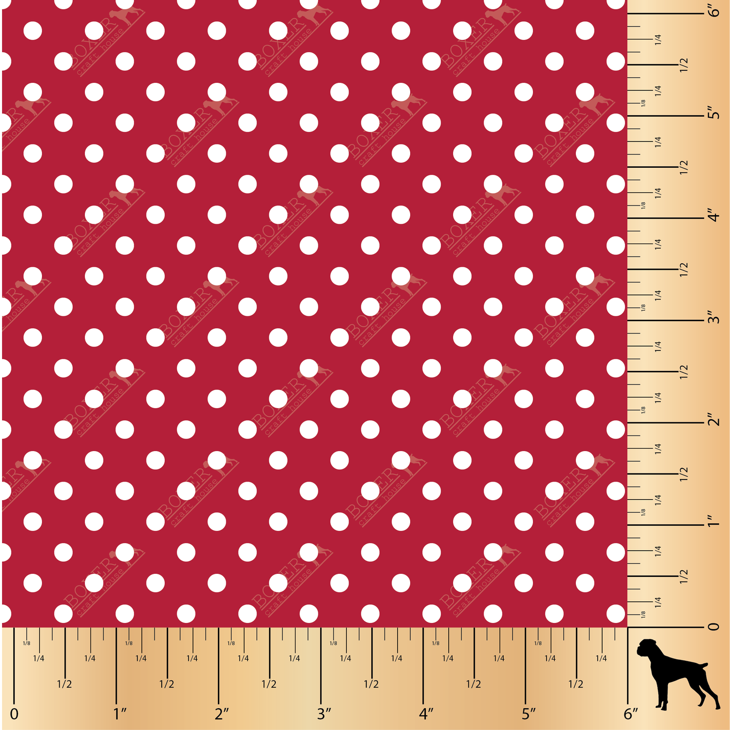 Dots 3/16" - Crimson