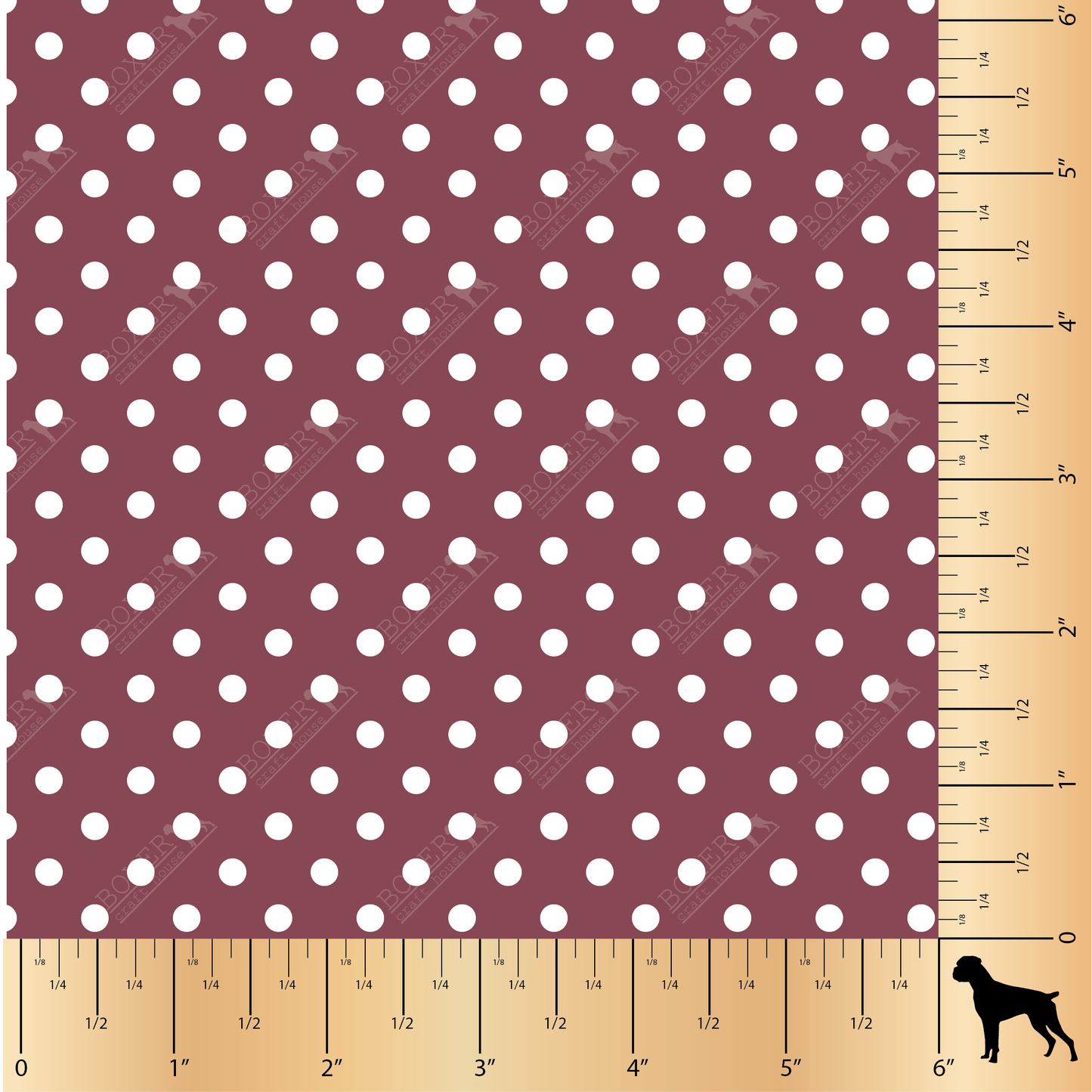 Dots 3/16" - Maroon